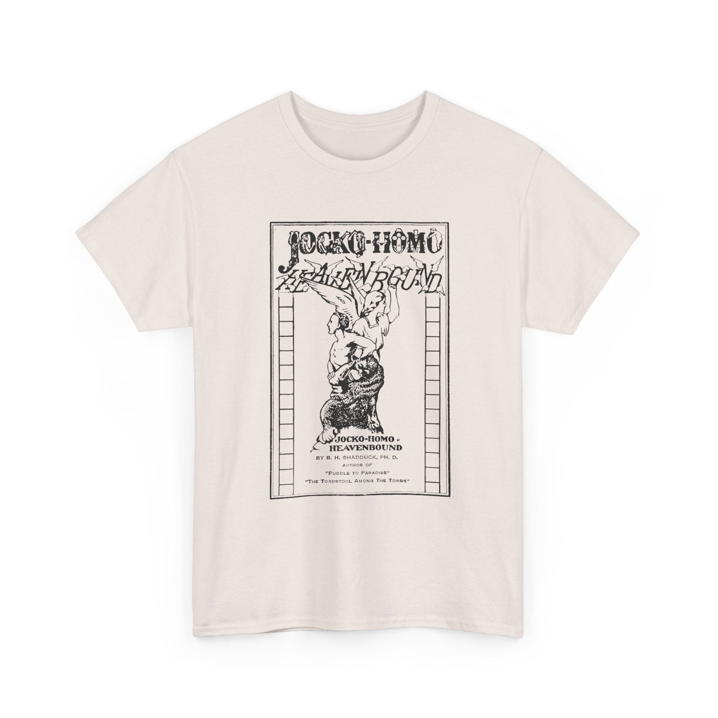 jocko-homo heavenbound b. h. shadduck 1925 religious pamphlet tshirt