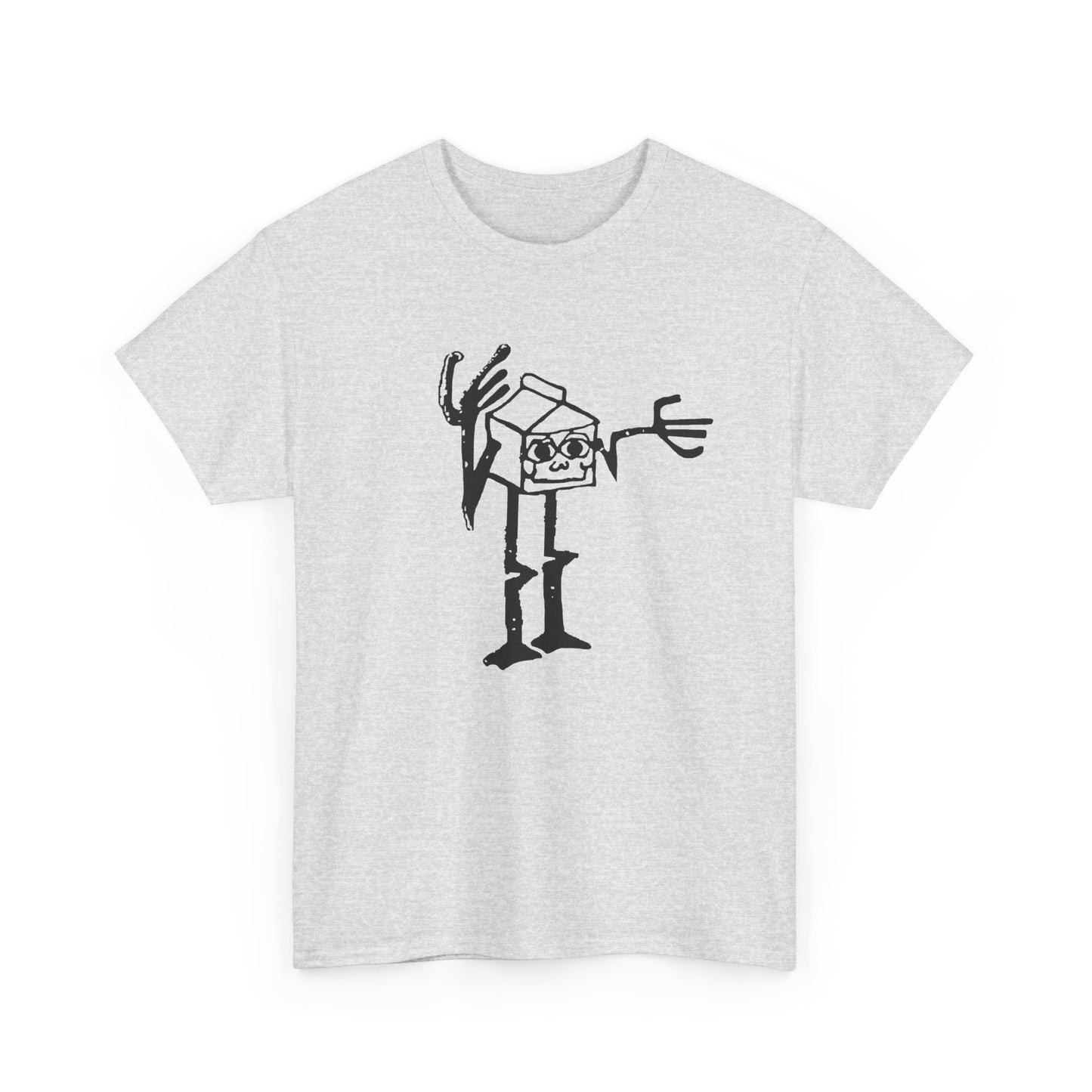 mid 80s anthropomorphic milk carton safety message reproduction tshirt