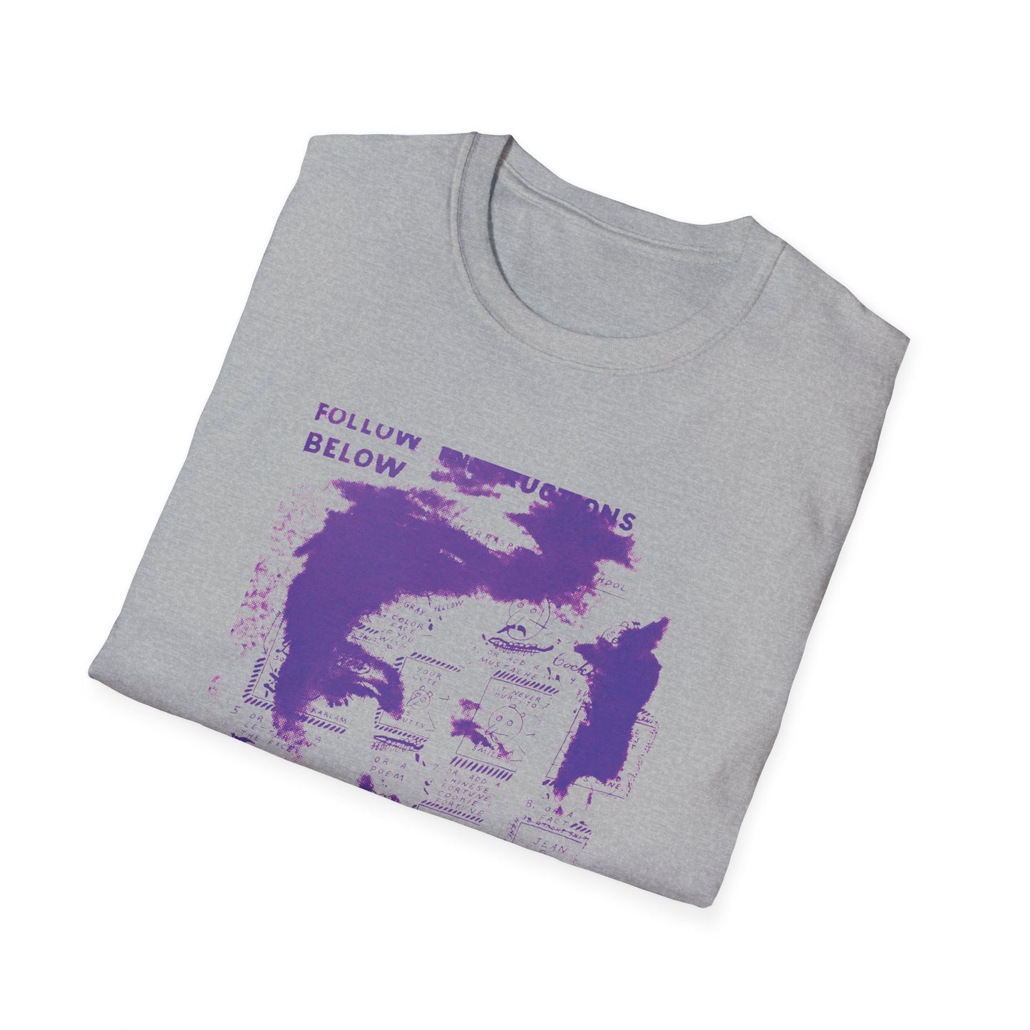 ray johnson arthur rimbaud art in purple tshirt
