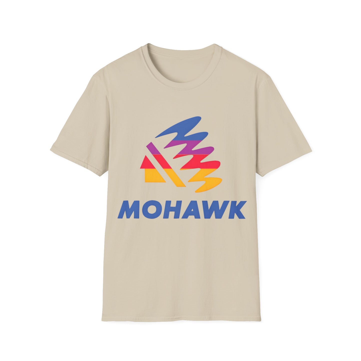 mohawk defunct gas station logo tshirt