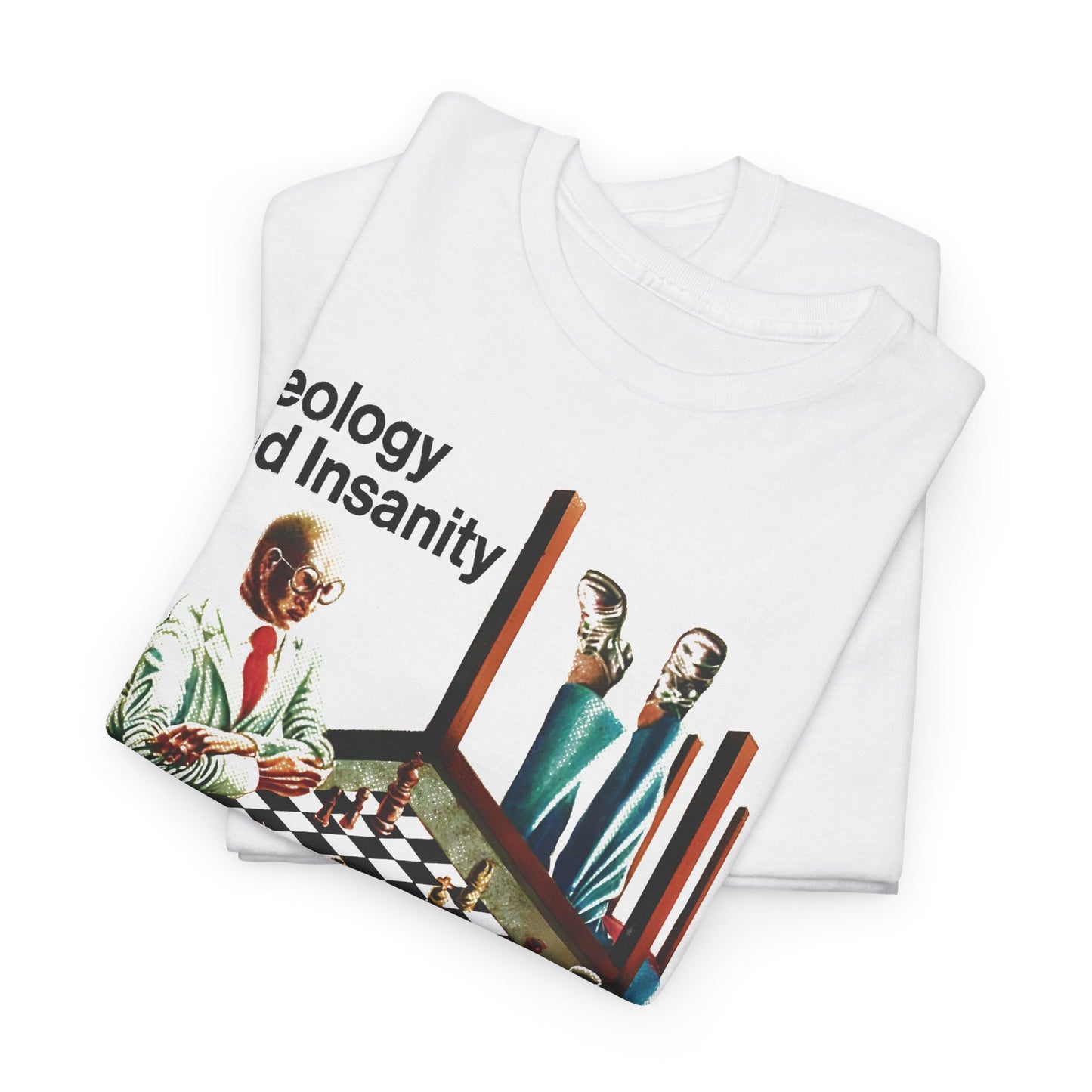 1974 ideology and insanity book cover tshirt