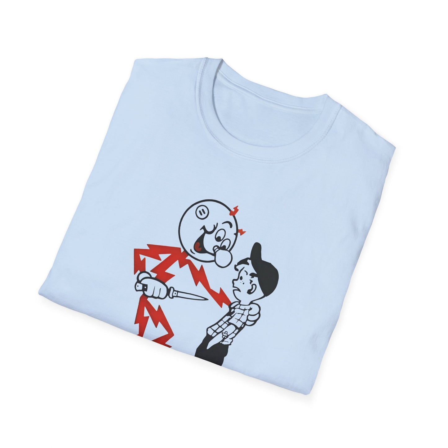 reddy kilowatt remember kids electricity will kill you vintage logo reproduction tshirt
