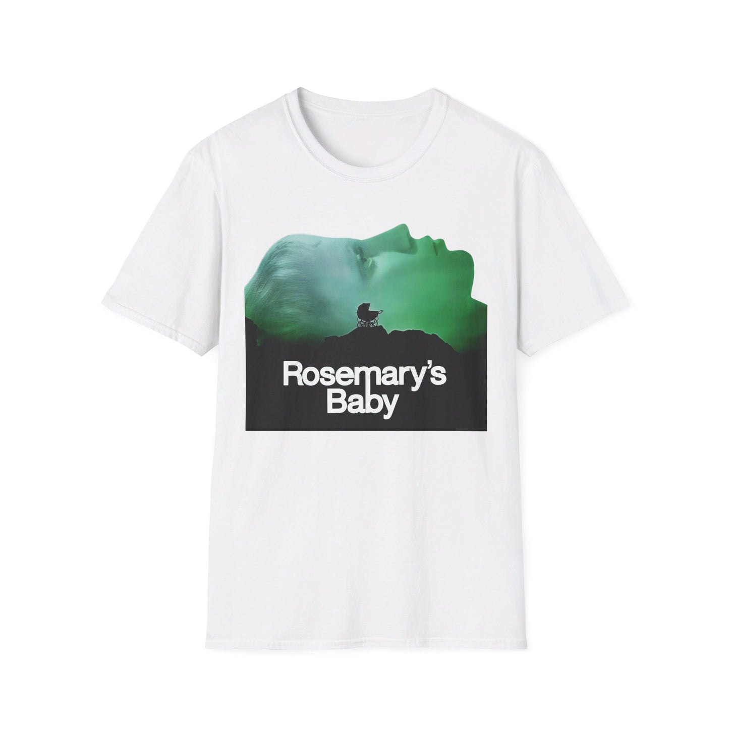 1968 roman polanski's rosemary's baby movie poster tshirt