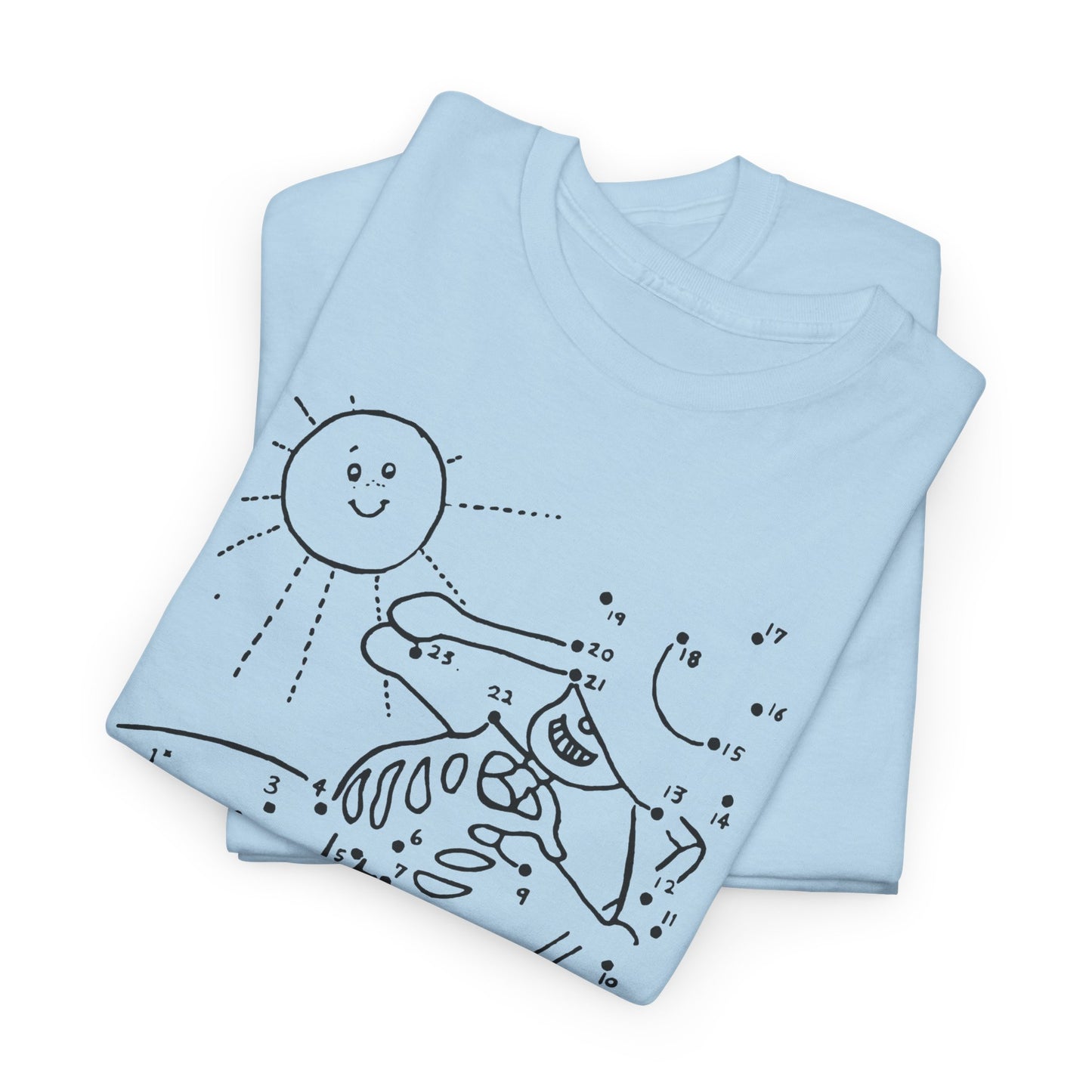 connect the dots skeleton sun tanning tshirt