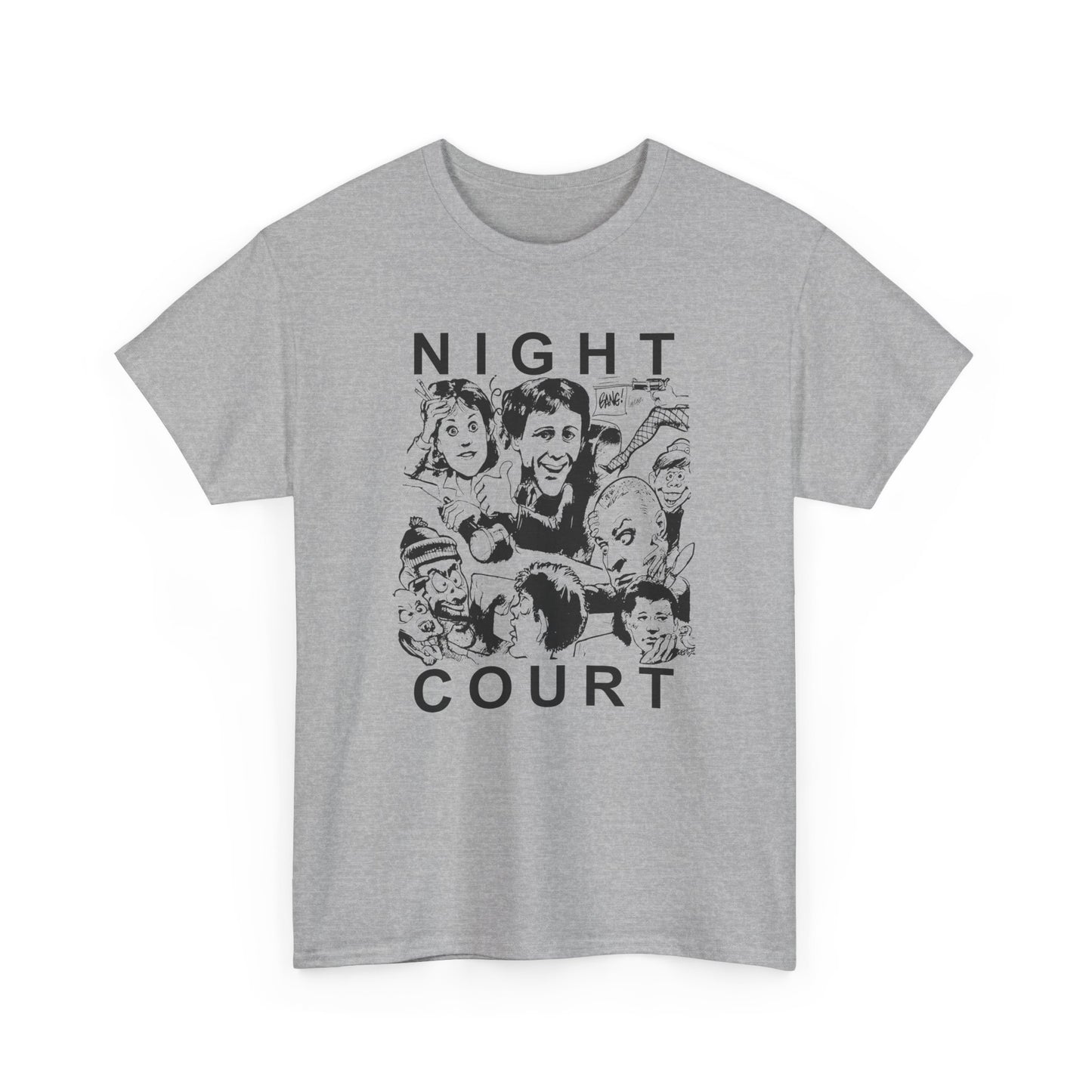 night court tv show newspaper art custom edit tshirt