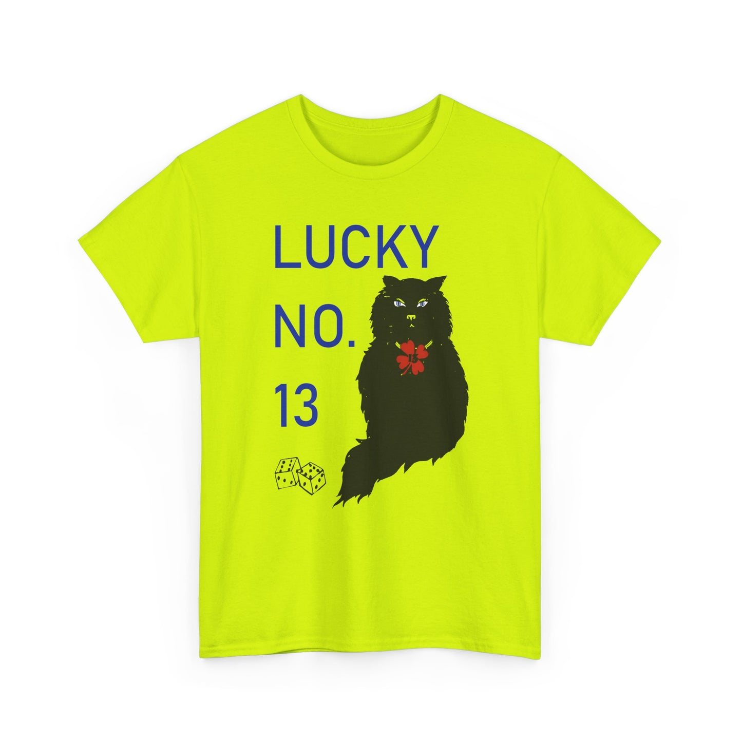 1976 qsl card lucky number 13 black cat custom reproduction tshirt