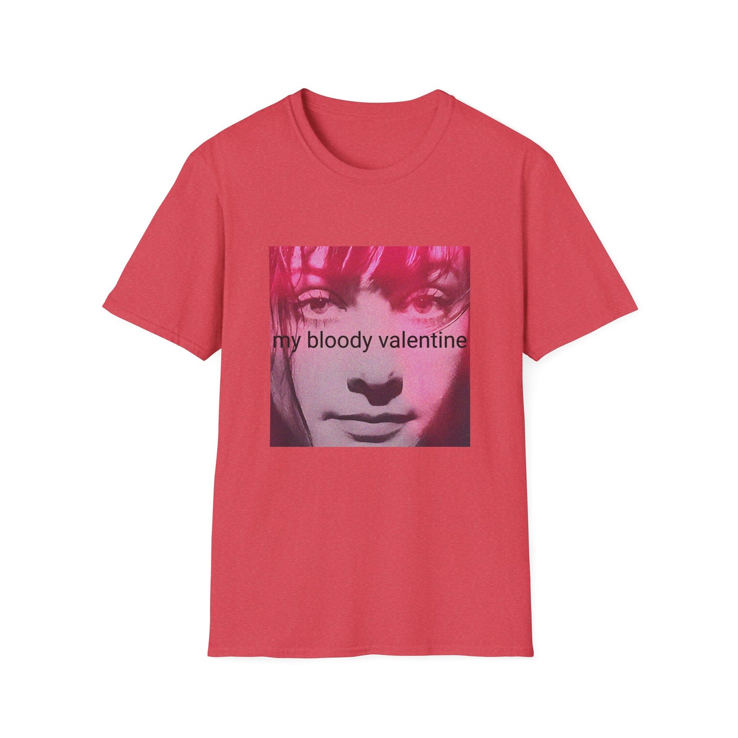 my bloody valentine belinda butcher close up in pink tshirt