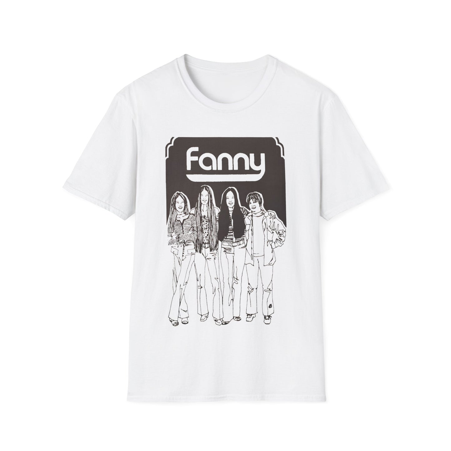 1970s rock n roll band FANNY show poster tshirt