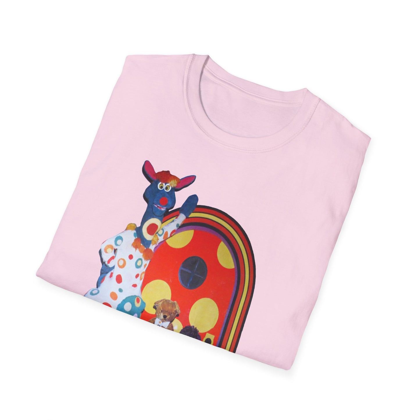 polka dot door 70's kids tv show tshirt