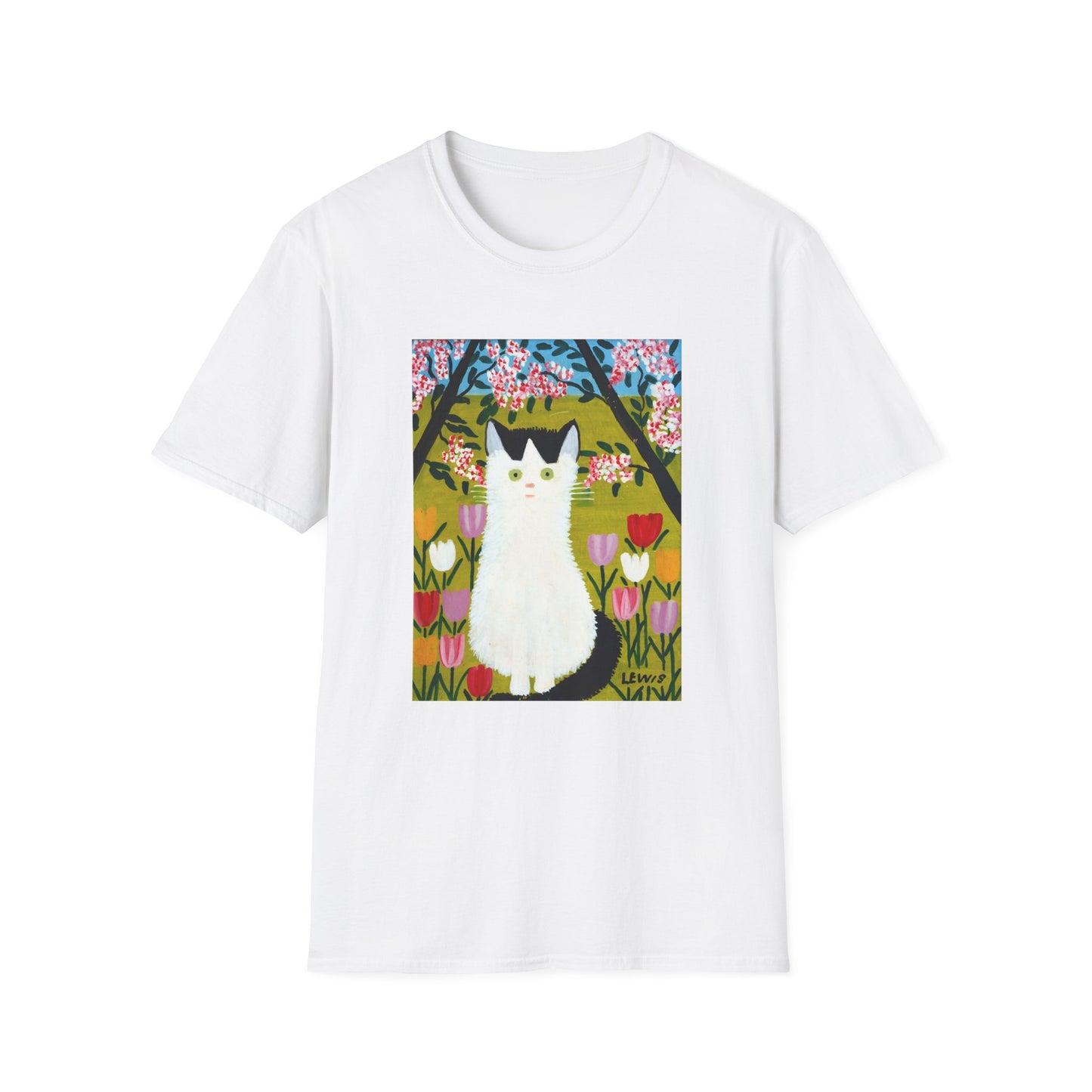 maud lewis nova scotia canadian folk artist white and black cat tshirt