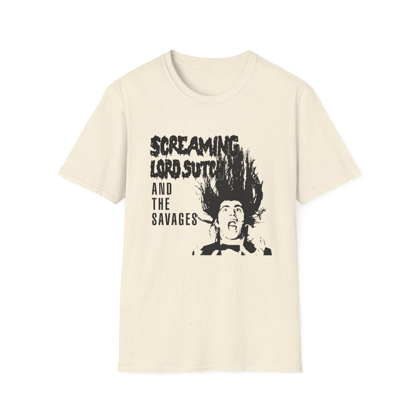 screaming lord sutch and the savages custom rock and roll tshirt