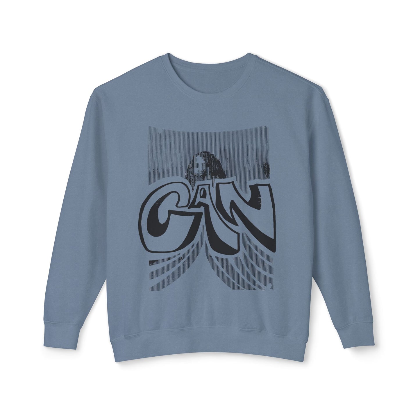 legendary german krautrock band can 1970's show poster reproduction 100% cotton sweatshirt