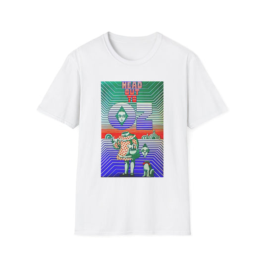 1960's head out to oz psychedelic drug vintage poster tshirt