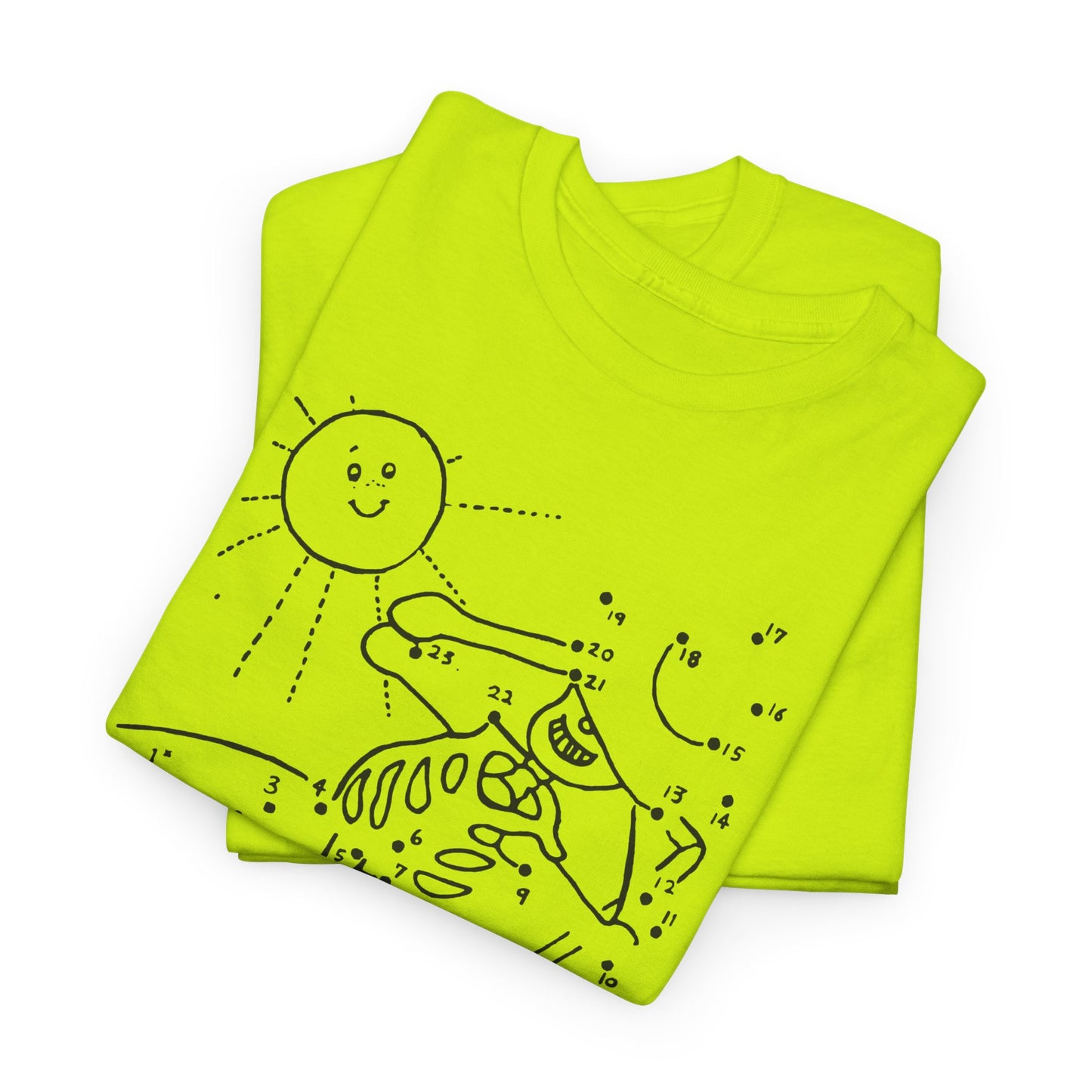 connect the dots skeleton sun tanning tshirt