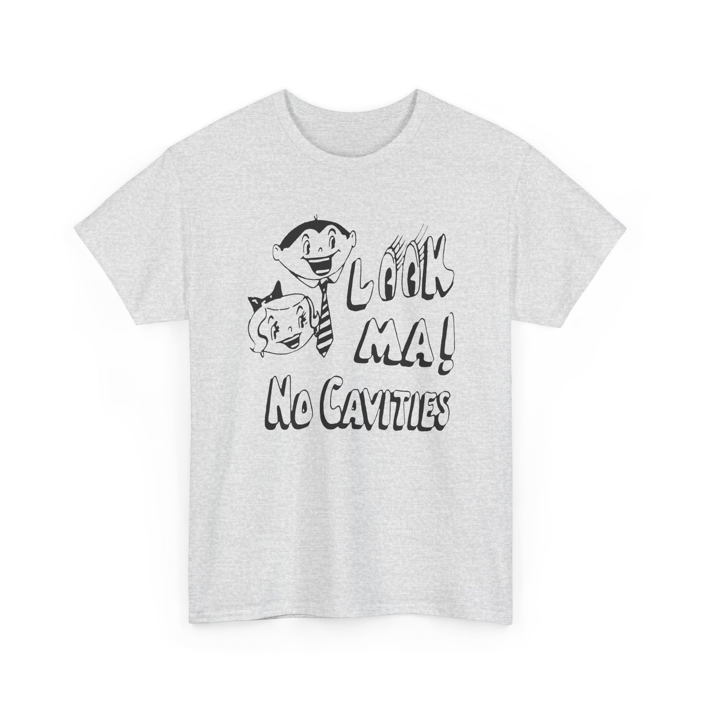 vintage look ma! no cavities reproduction tshirt