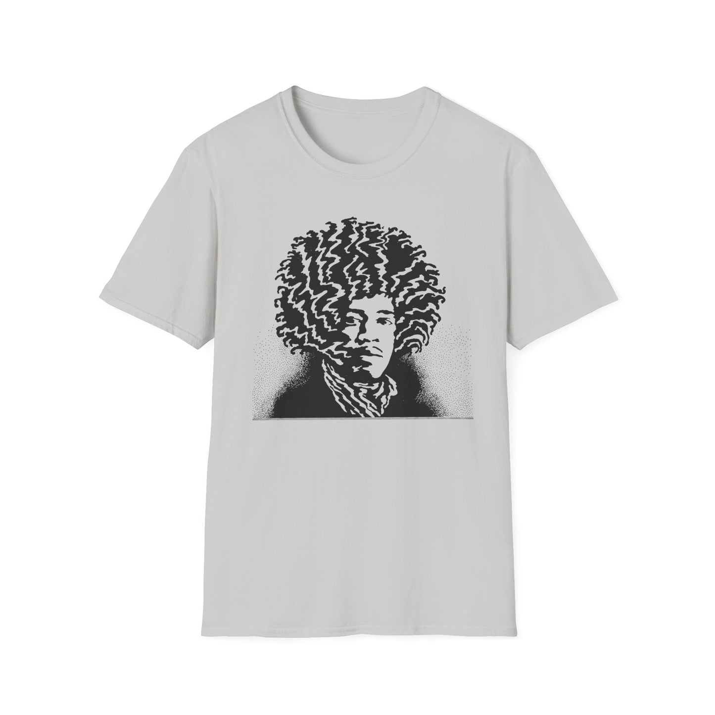 1968 jimi hendrix shrine auditorium poster black graphic tshirt