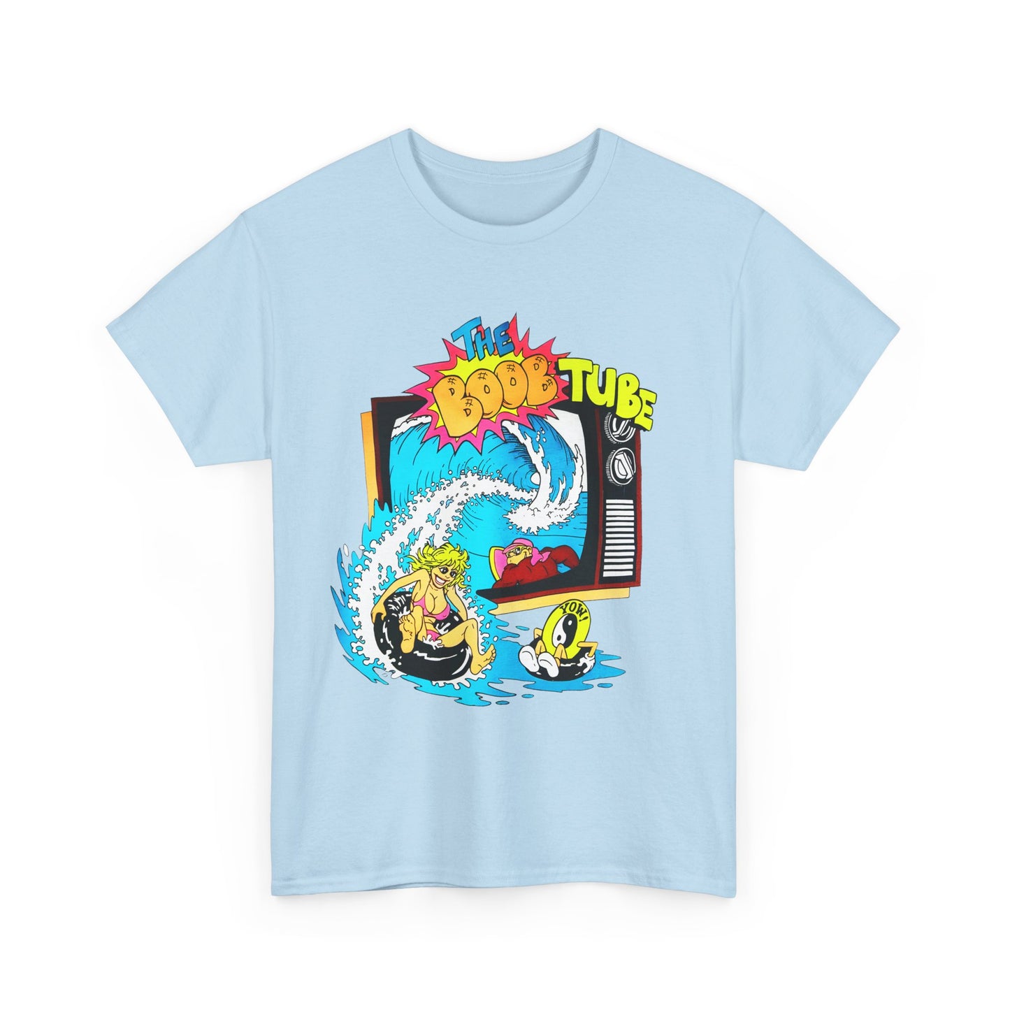 1980s boob tube surf style tv reproduction tshirt