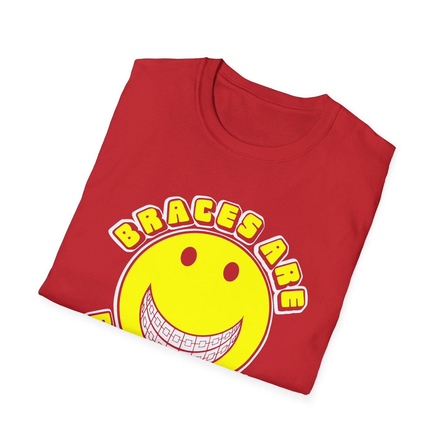 braces are beautiful 1970s graphic tshirt