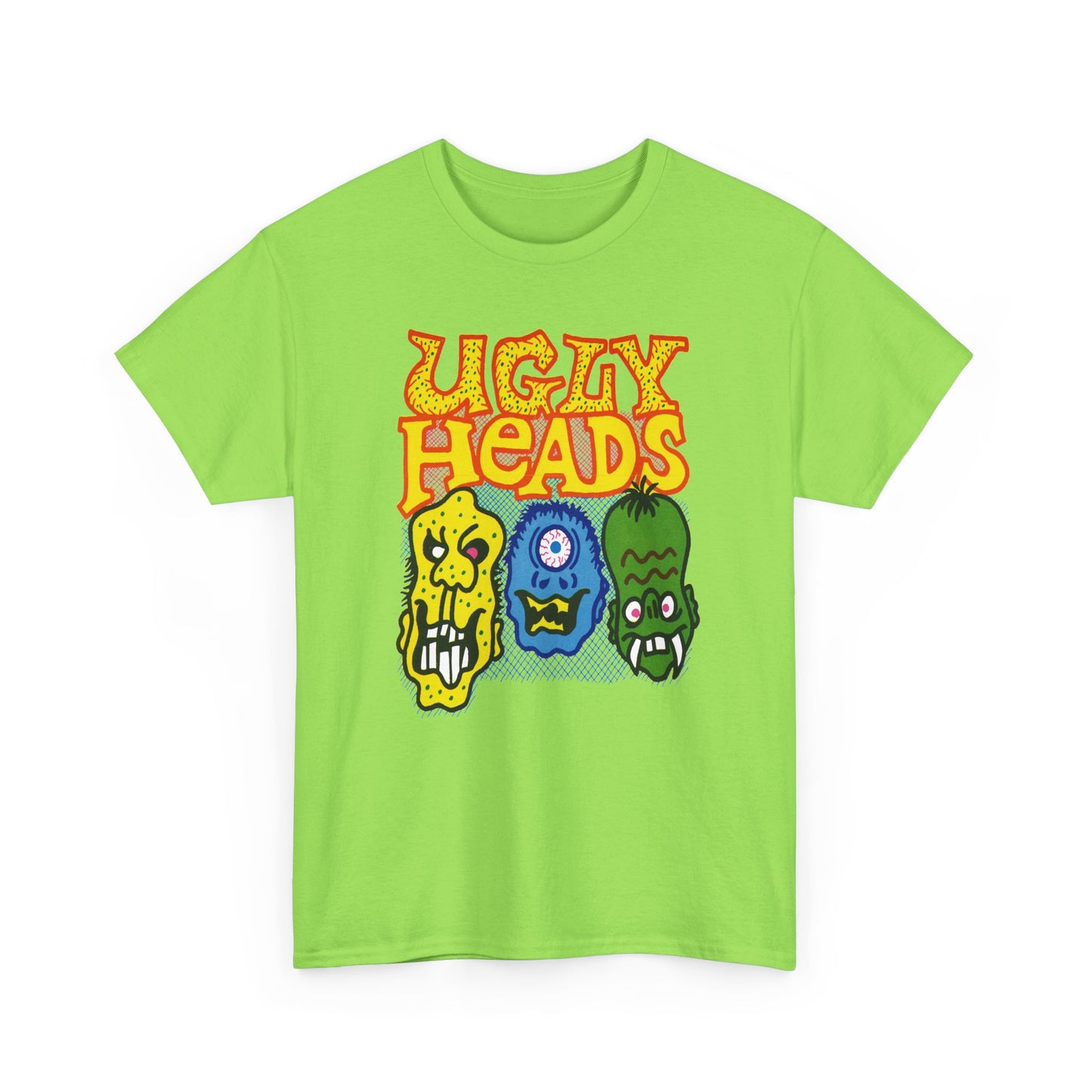 vintage american bubblegum graphic ugly heads reproduction tshirt