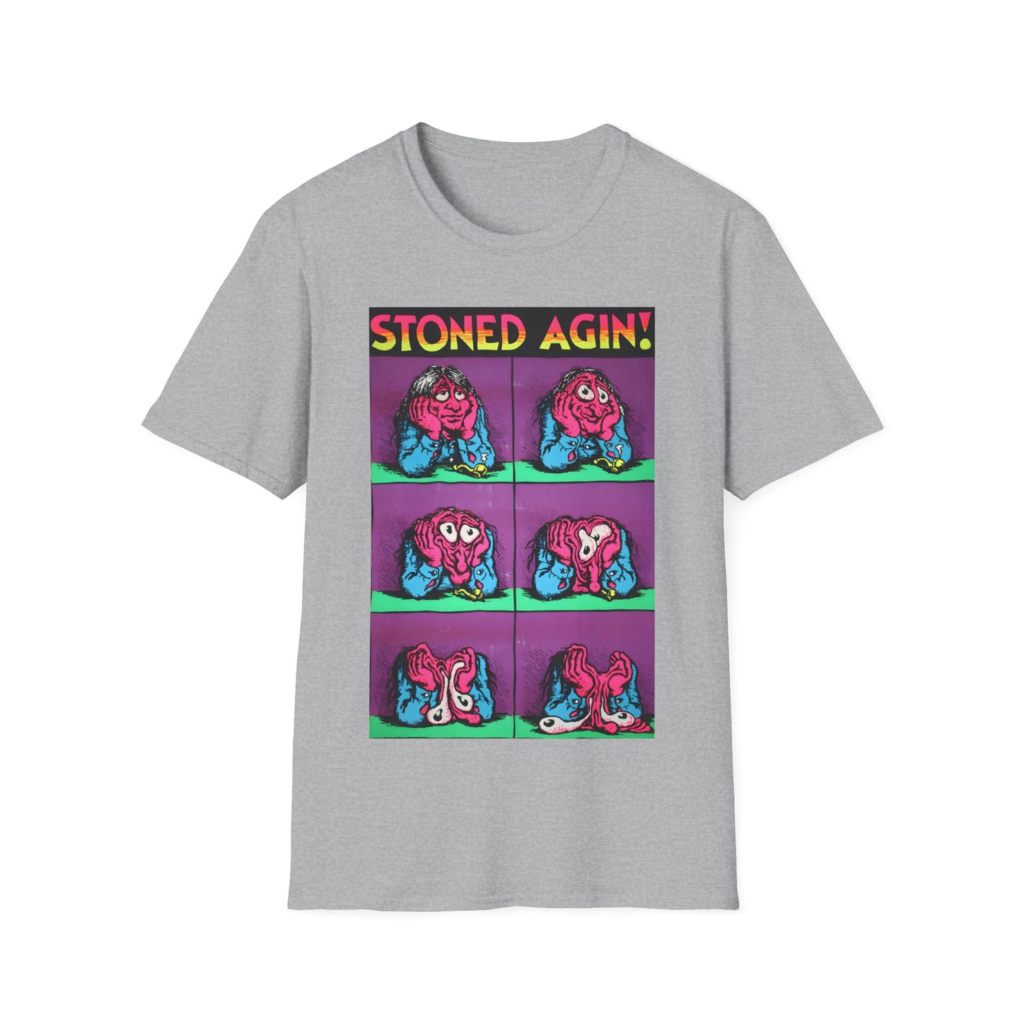 stoned agin! r. crumb blacklight poster tshirt