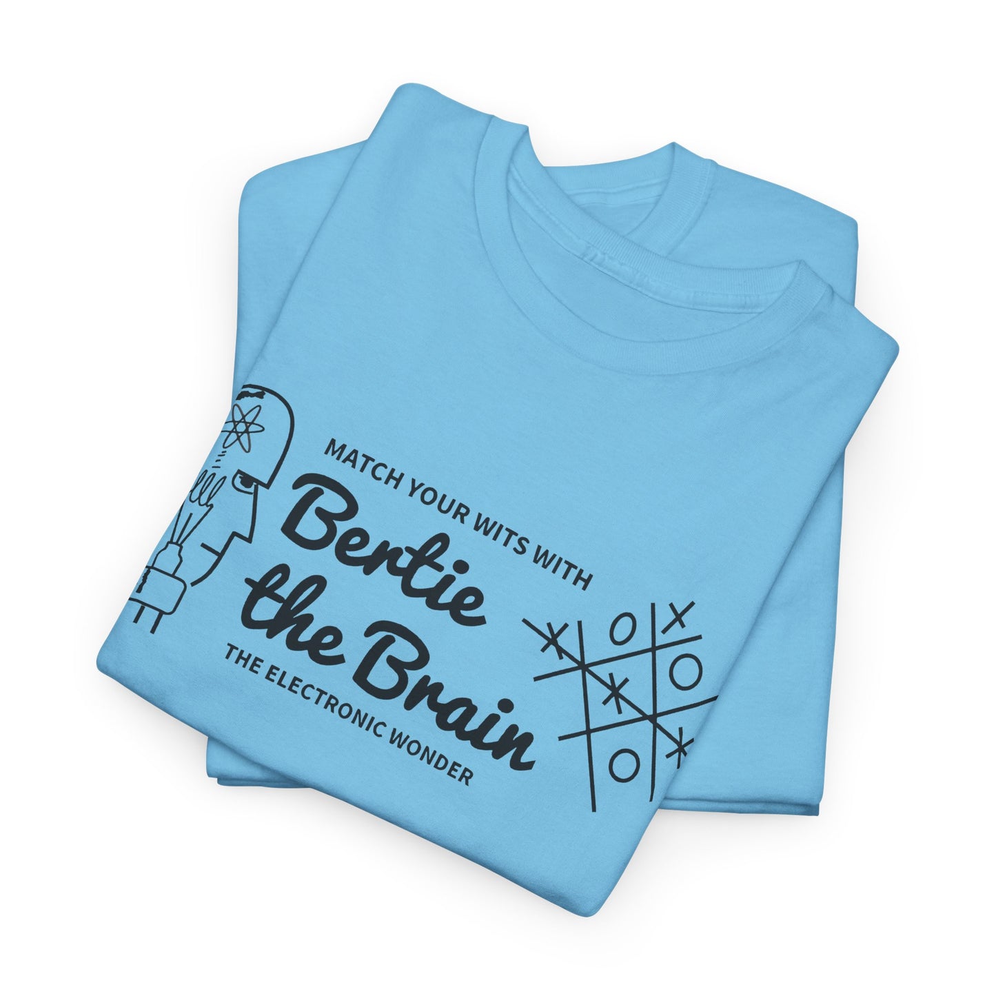 bertie the brain 1950 video game tshirt