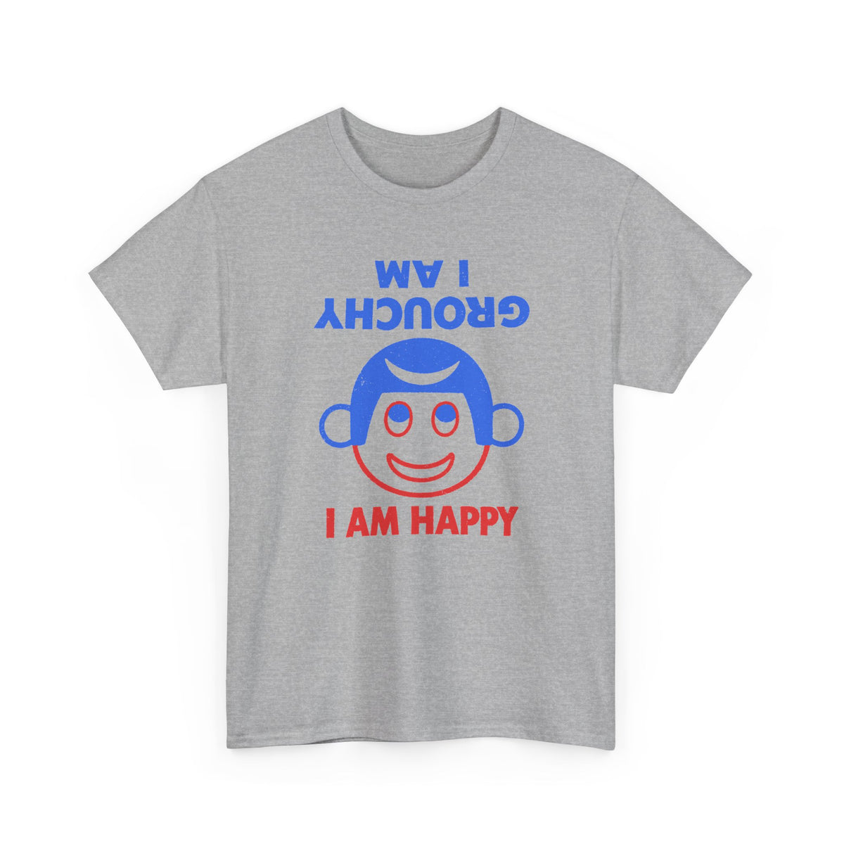 vintage i am grouchy i am happy pin graphic reproduction tshirt