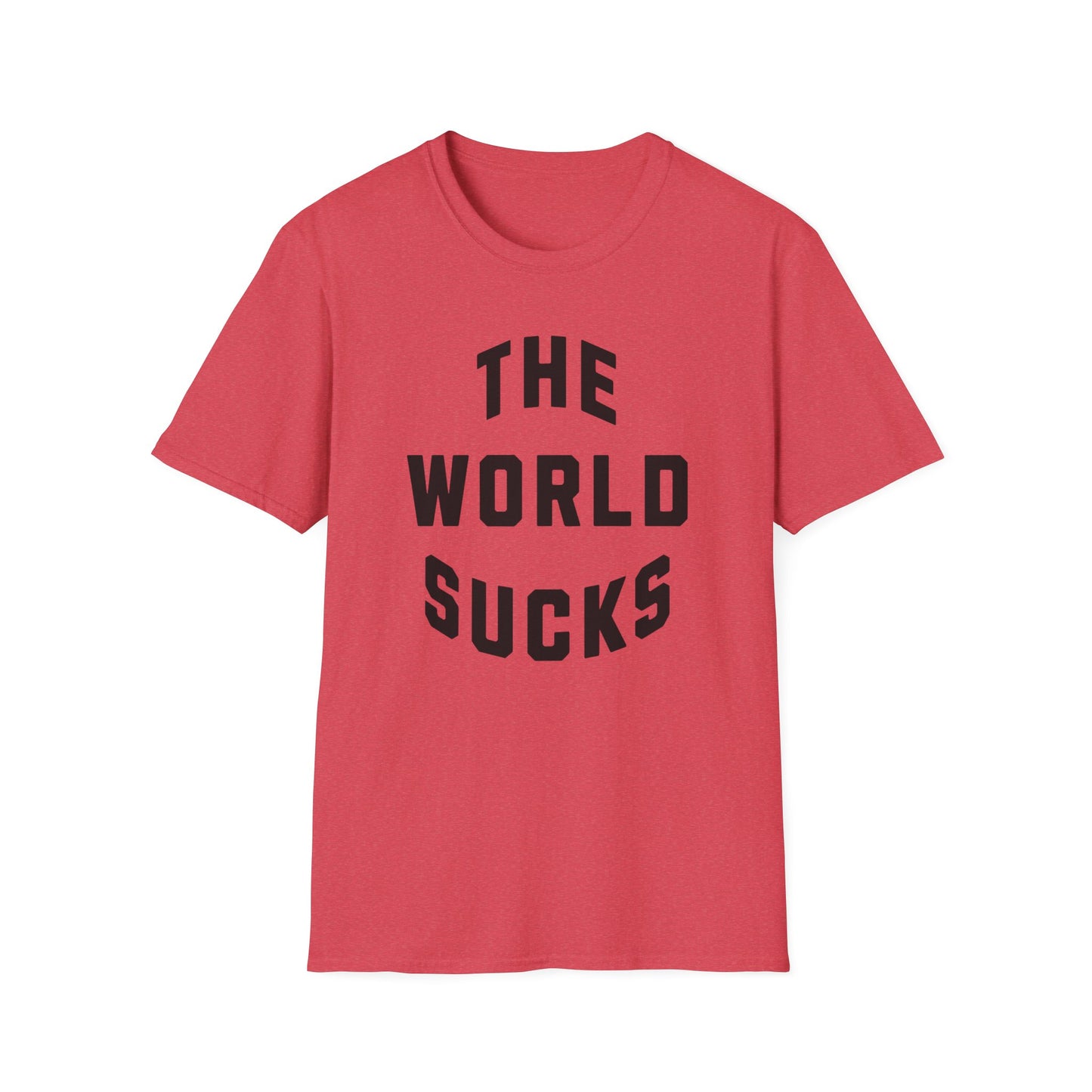 the world sucks vintage design tshirt