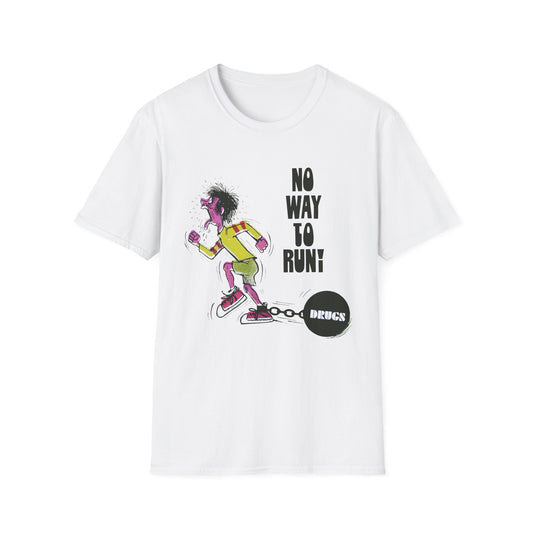 1960s/70s anti-drug poster no way to run (drugs) by smartset smarteen s.o.s tshirt