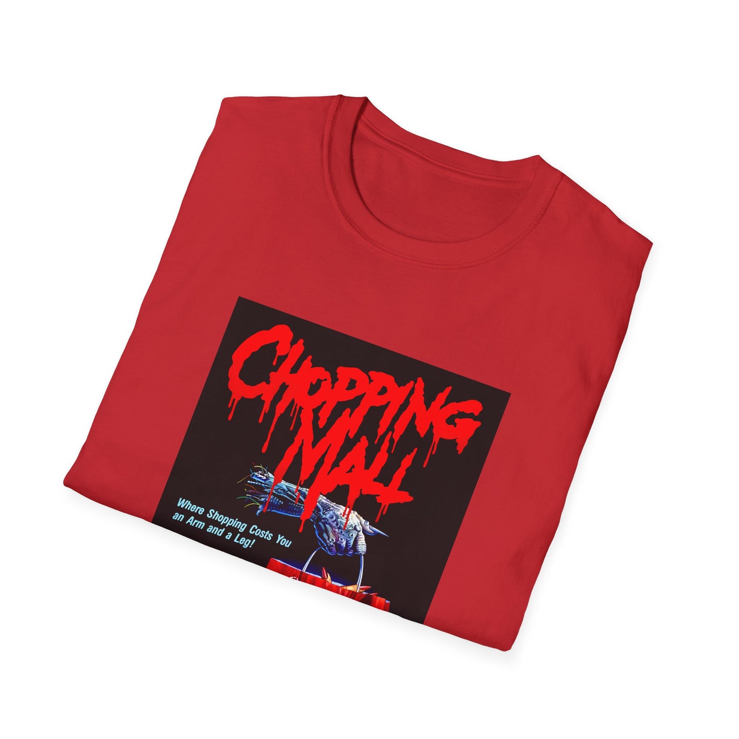 chopping mall 1986 poster colored tshirt