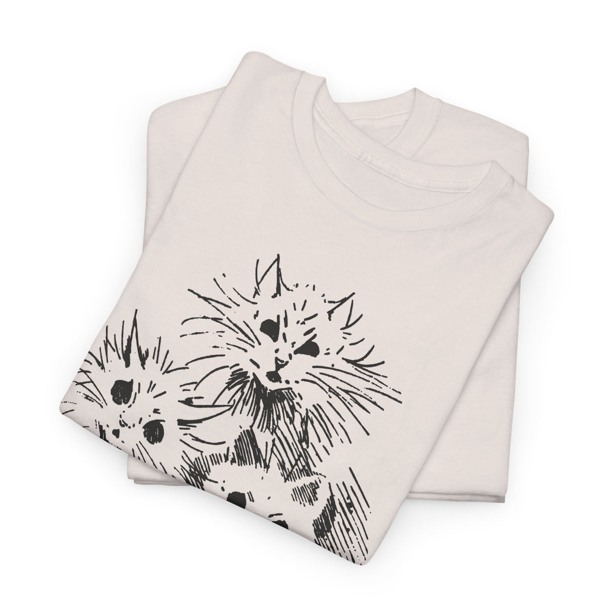 louis wain ghost cats sketch edit tshirt