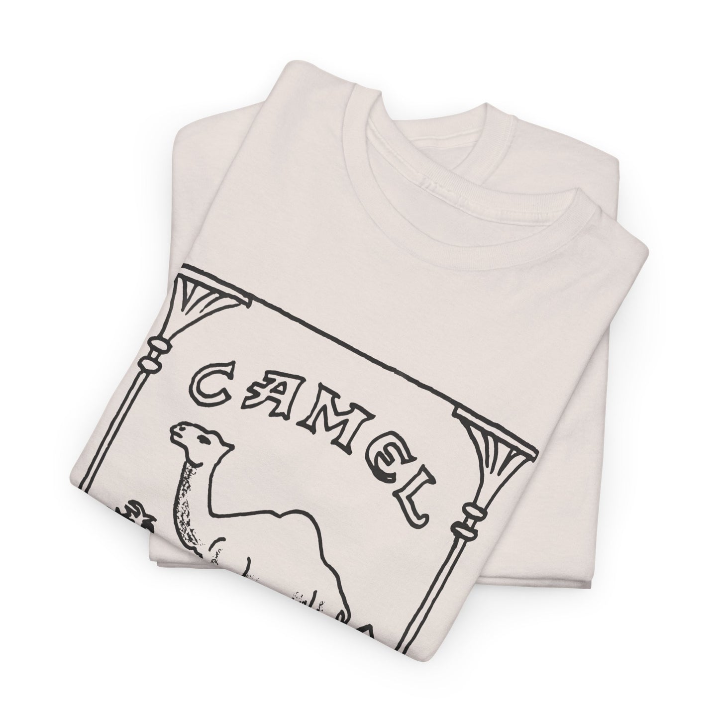 vintage camel cigarettes drawing reproduction tshirt