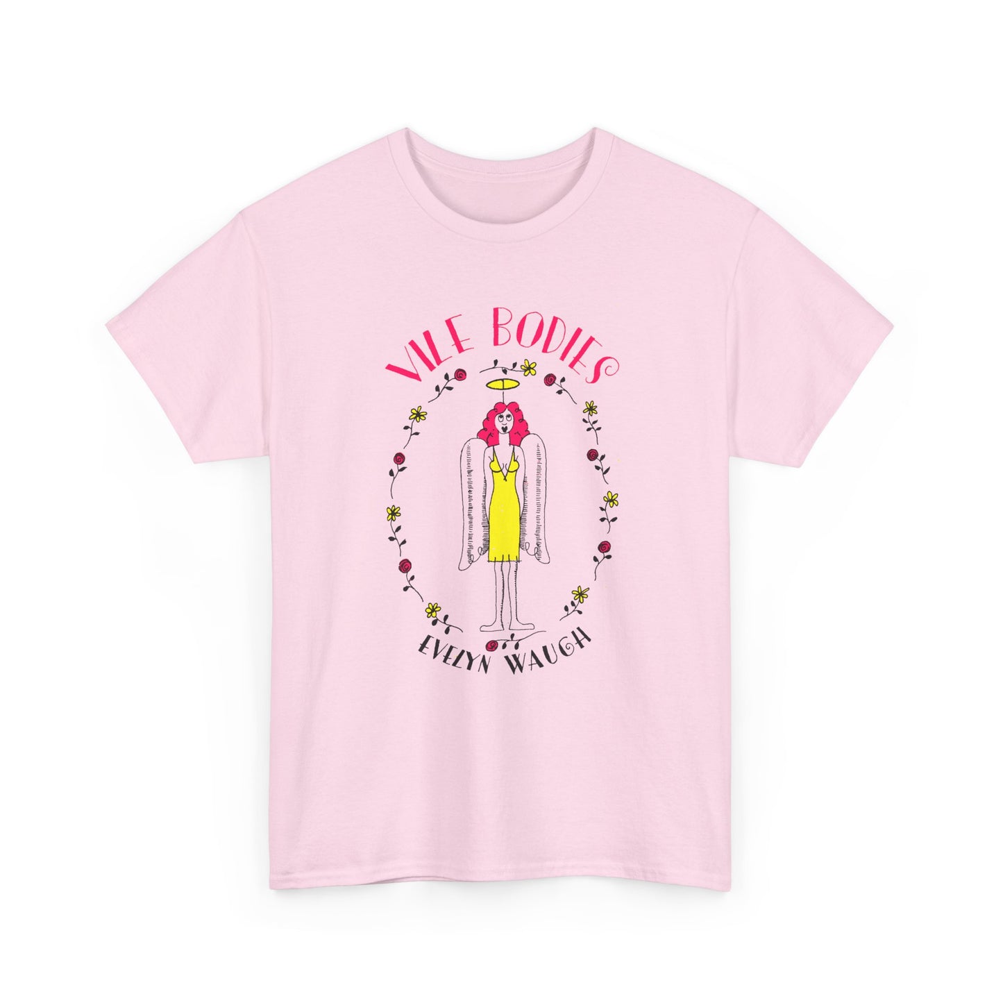 evelyn waugh 1930 vile bodies book cover tshirt