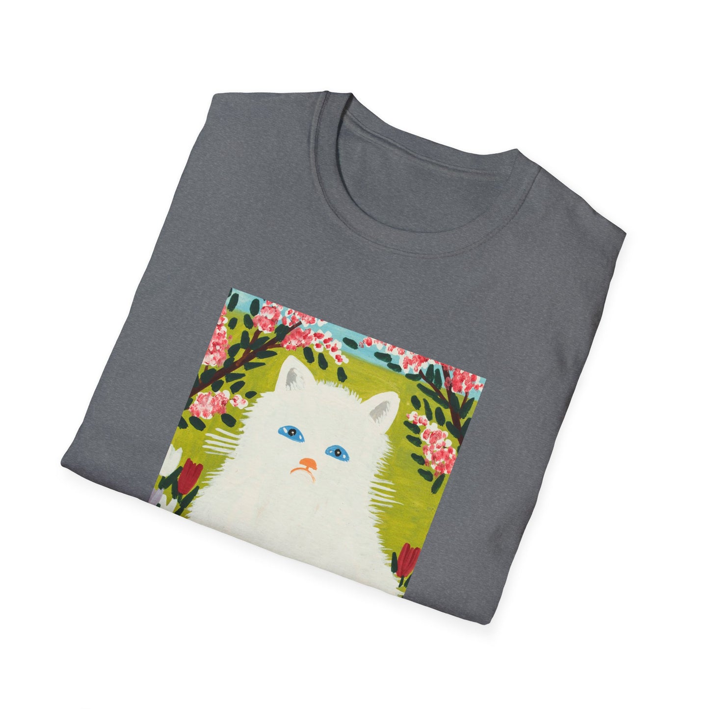 maud lewis canadian folk artist white cat tshirt