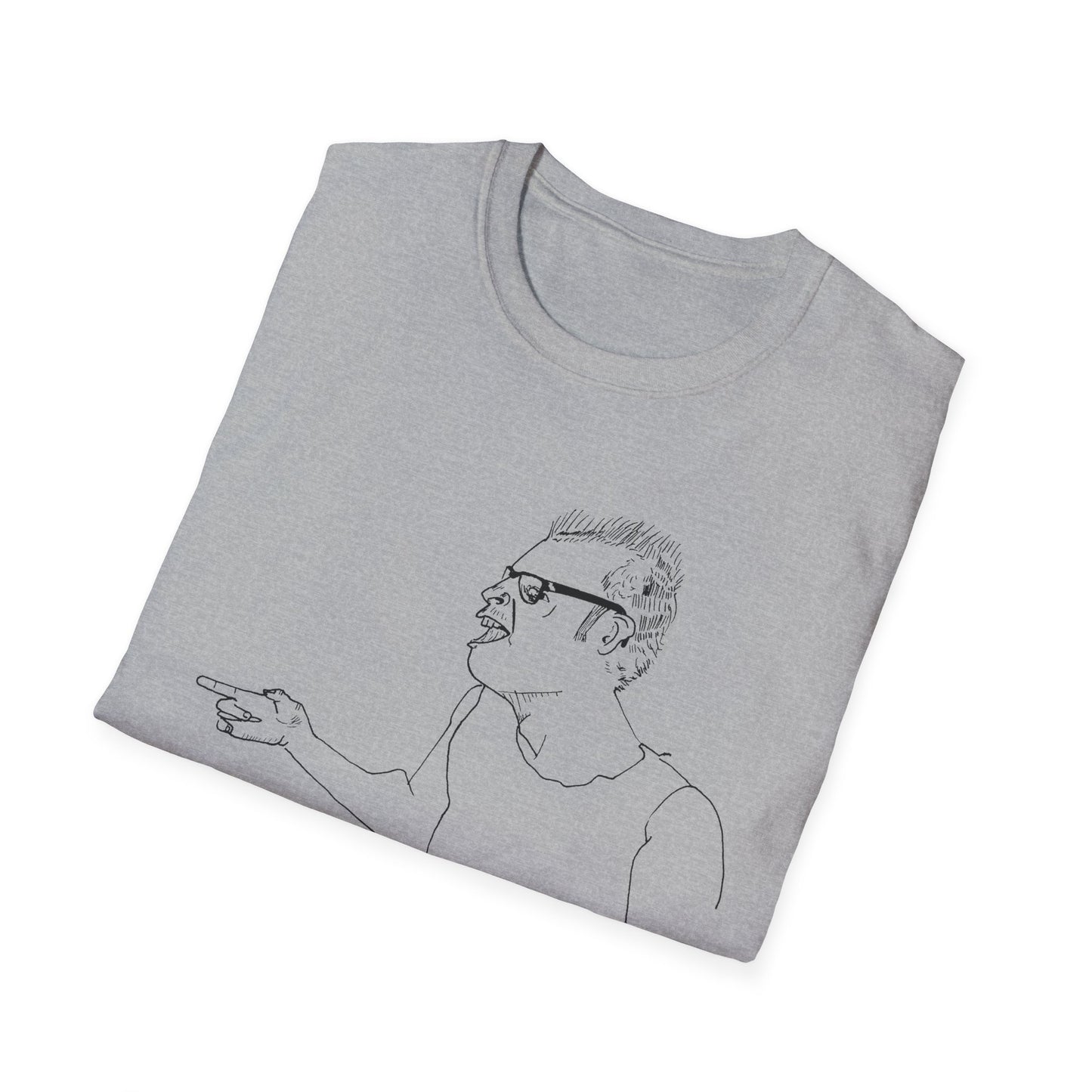 original drawing stick men with ray guns bobby soxx tshirt