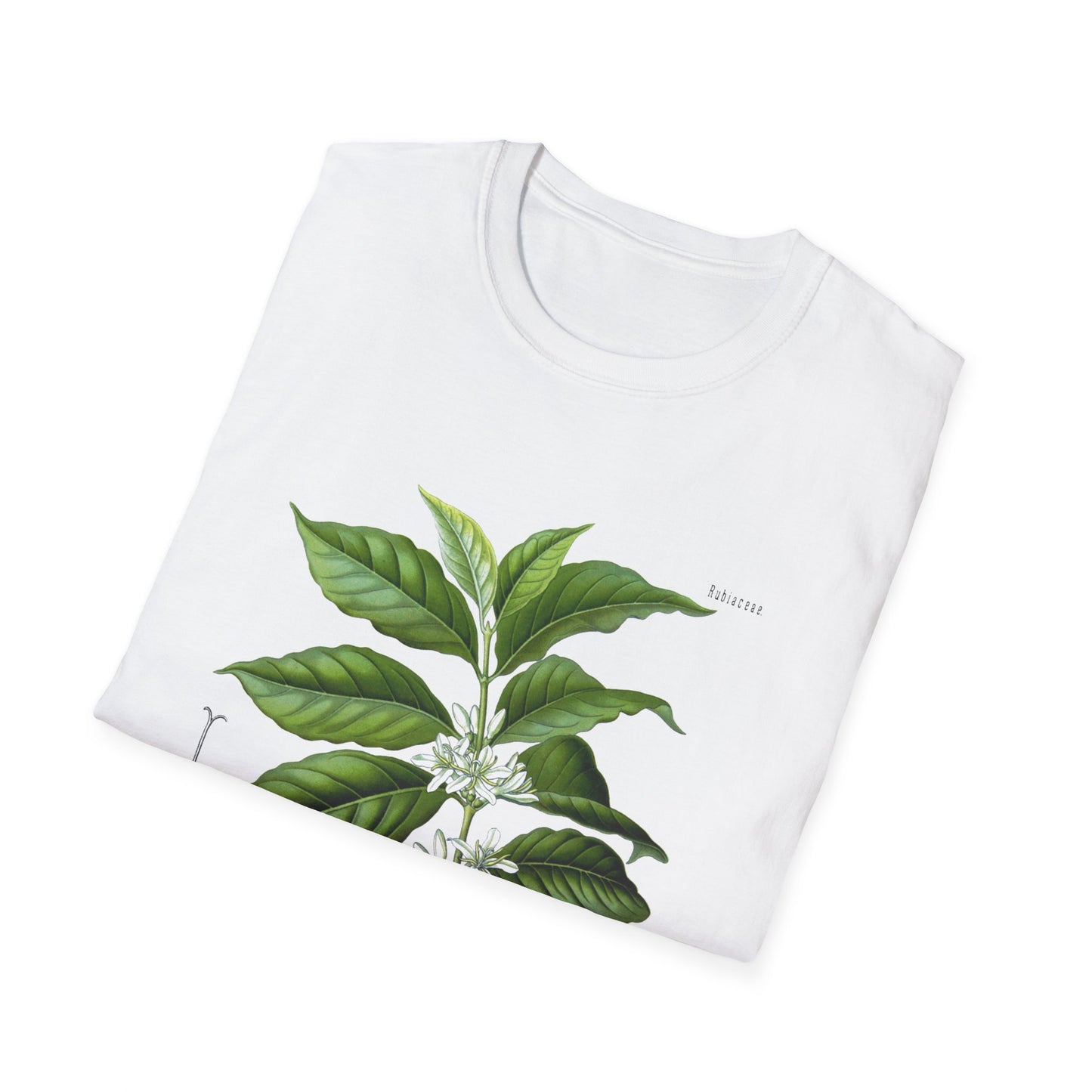 1887 botanical print from kohler's plants by hermann adolph kohler featuring coffea arabica tshirt