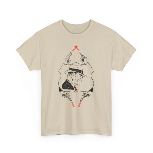 1950s dan dunn dueling guns comic strip transfer tshirt