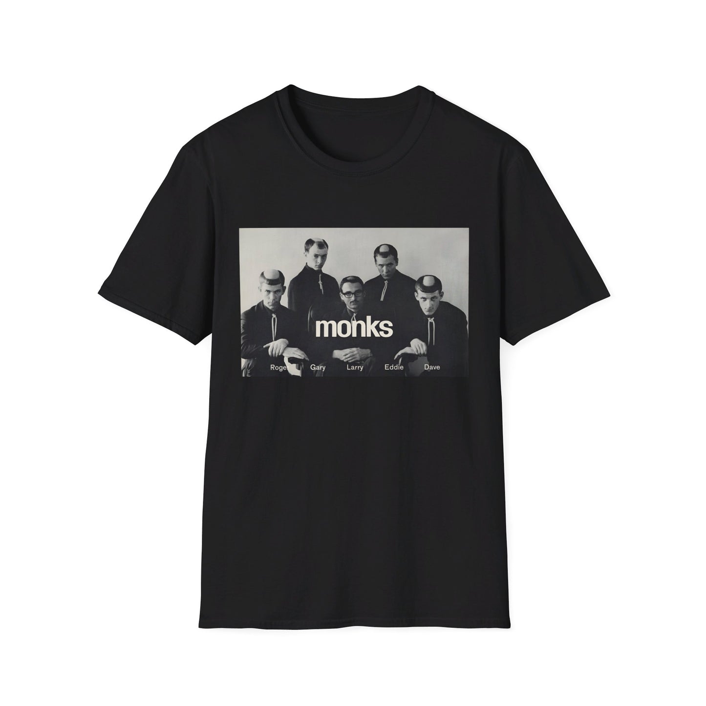 1960s experimental rock n roll band the monks tshirt