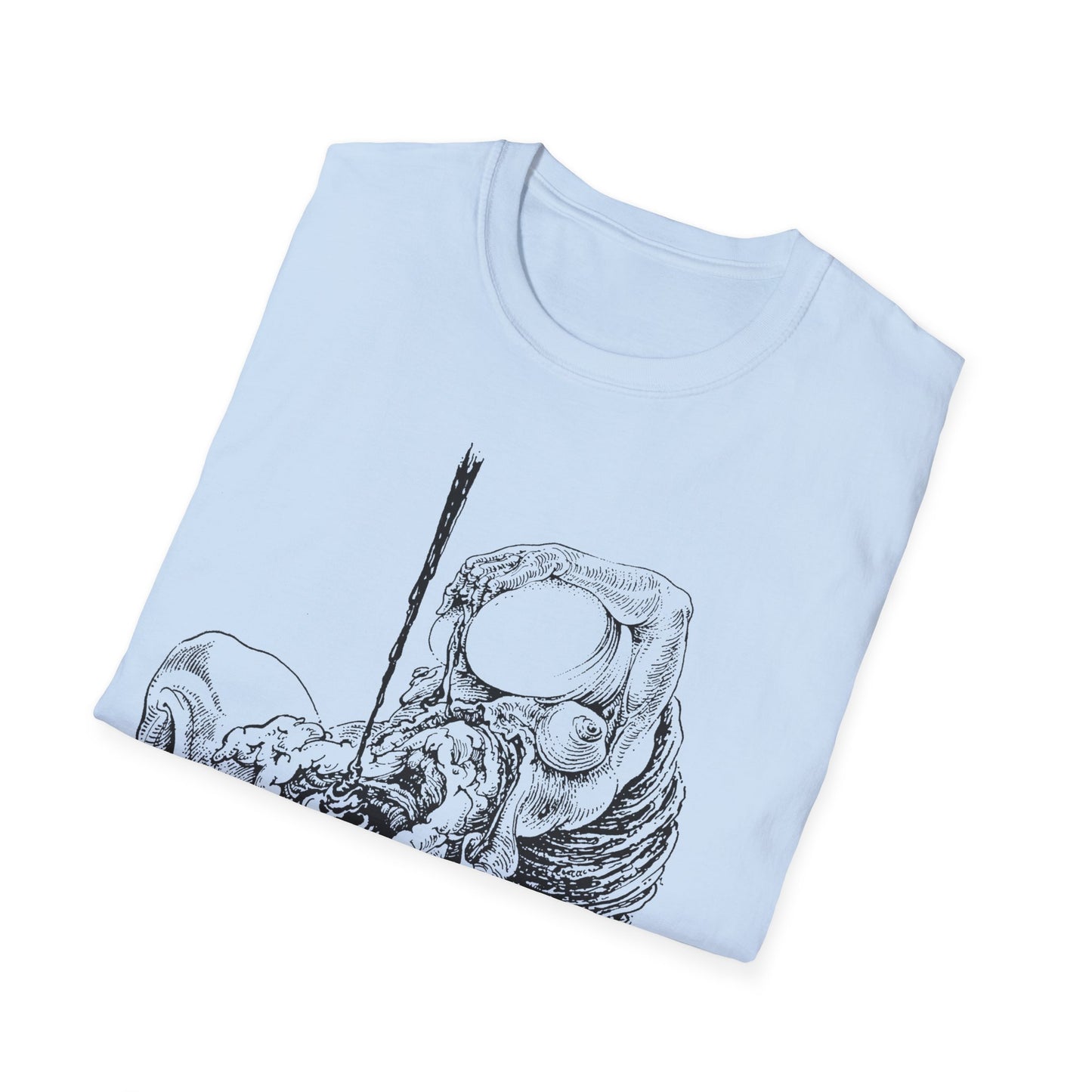 sibylle ruppert drawing from 1975 german avant garde journal tshirt