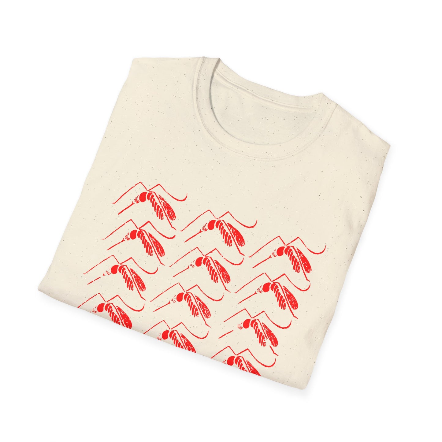 mosquito reproduction red design tshirt