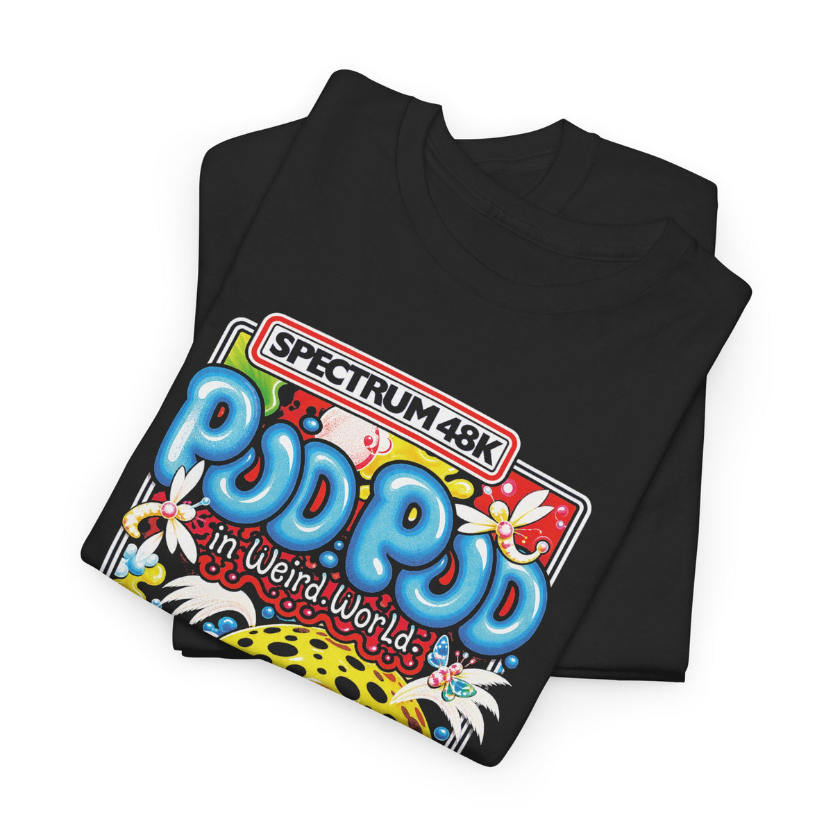 1985 pud pud in weird world computer game tshirt