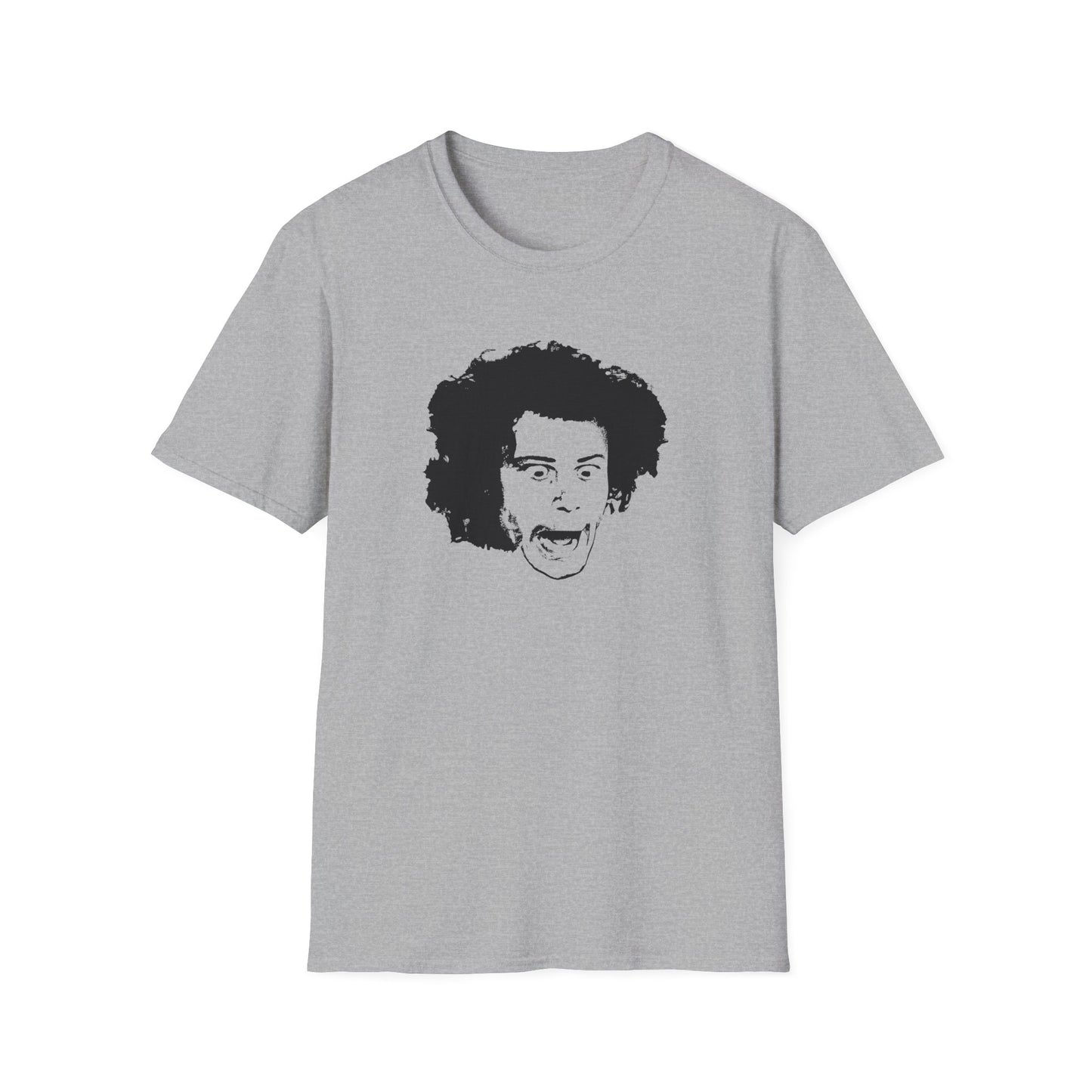 wild man fischer black stencil face tshirt