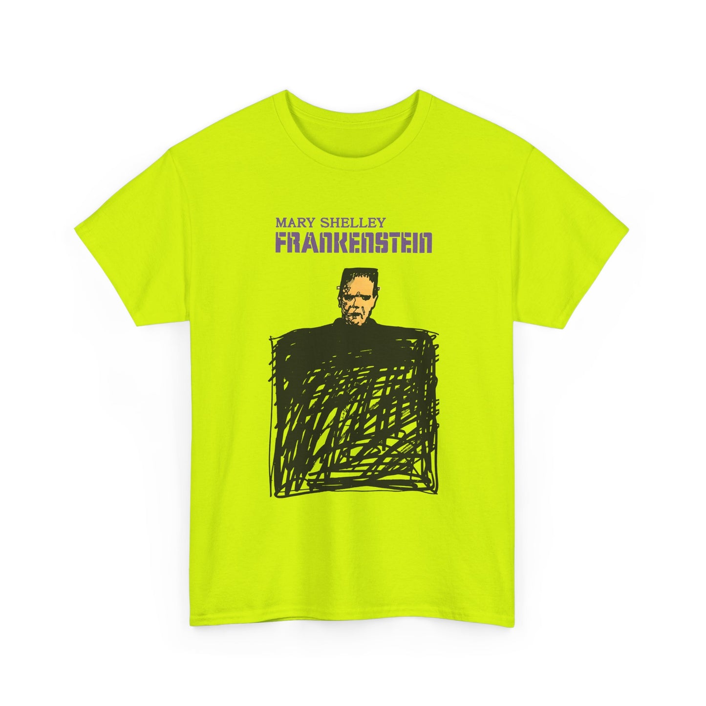 1970s italian book cover for mary shelley's 1818 gothic novel frankstein tshirt