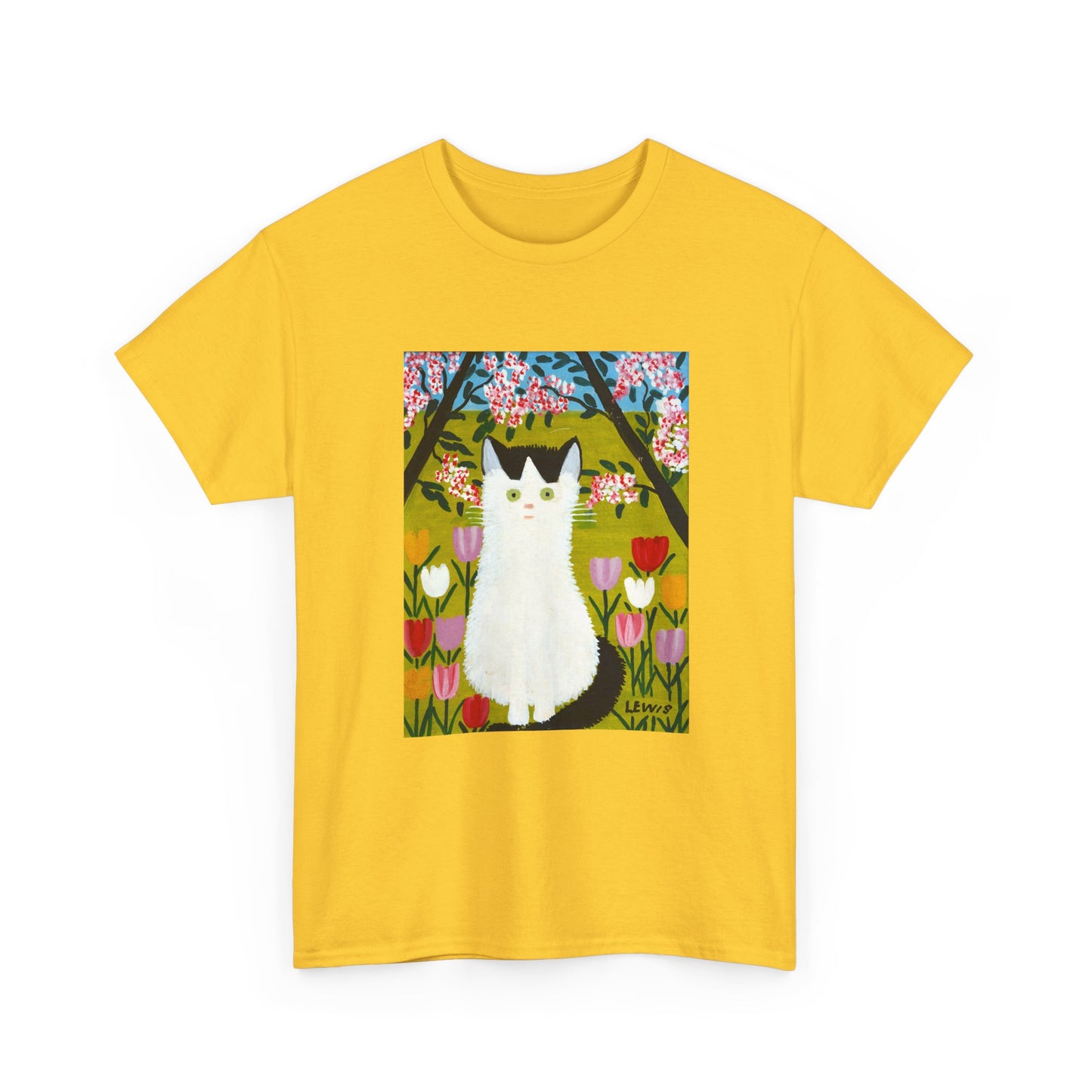 maud lewis nova scotia canadian folk artist white and black cat 2 tshirt