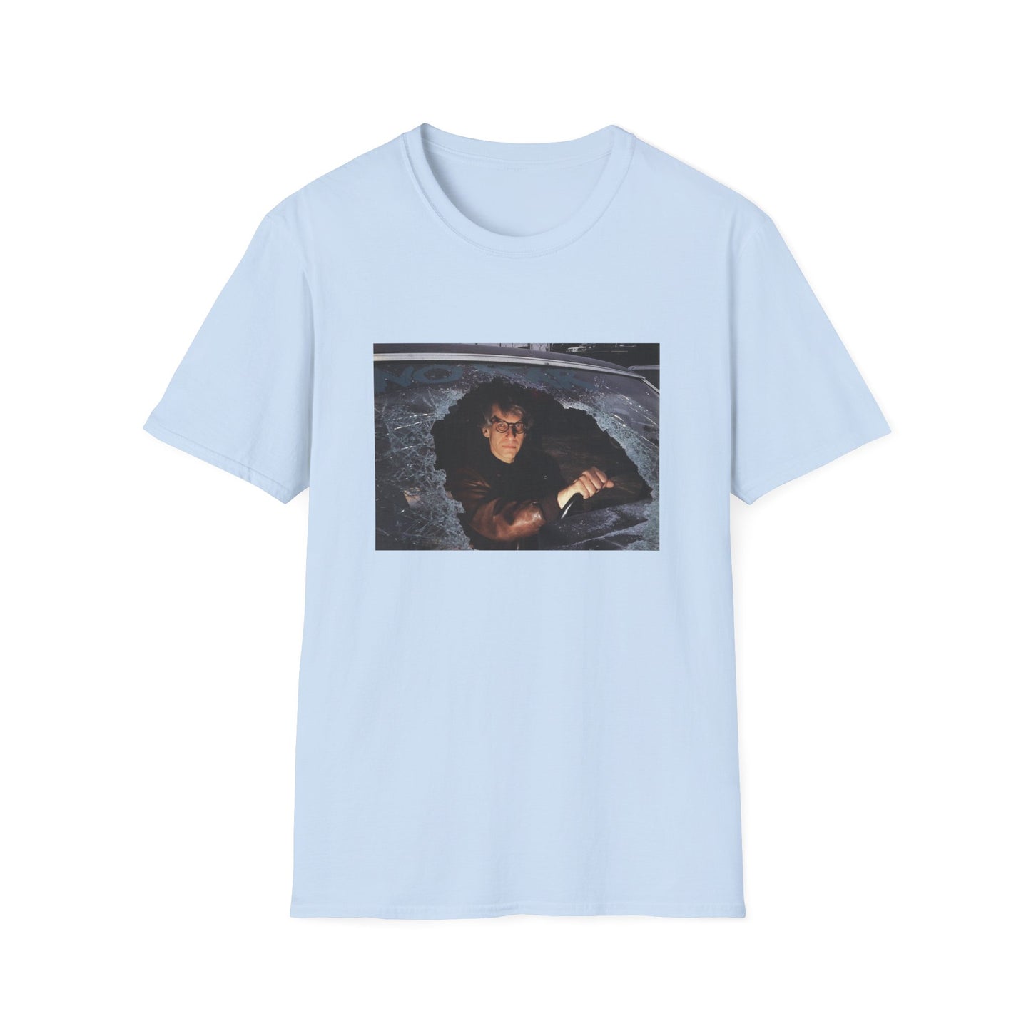 david cronenberg in a car window says no fear tshirt