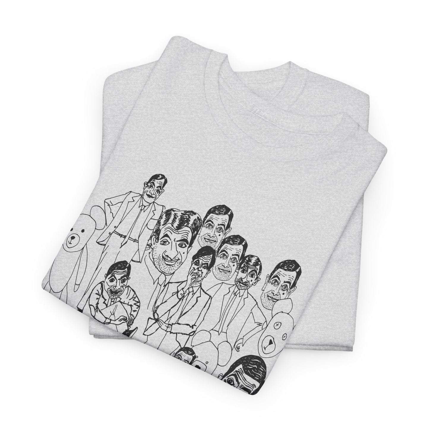 scary mr bean original drawing tshirt