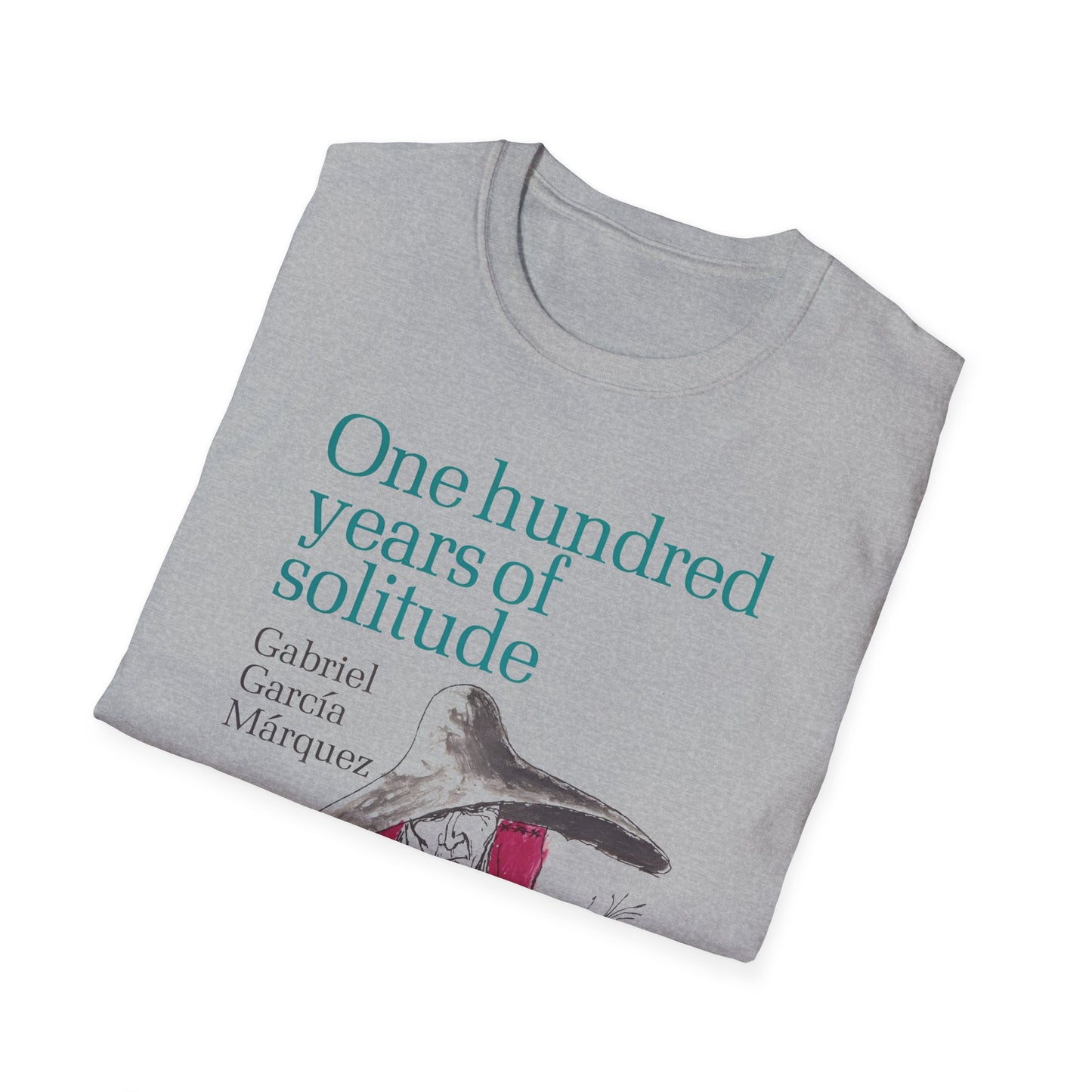 1967 gabriel garcía márquez "one hundred years of solitude" book cover tshirt