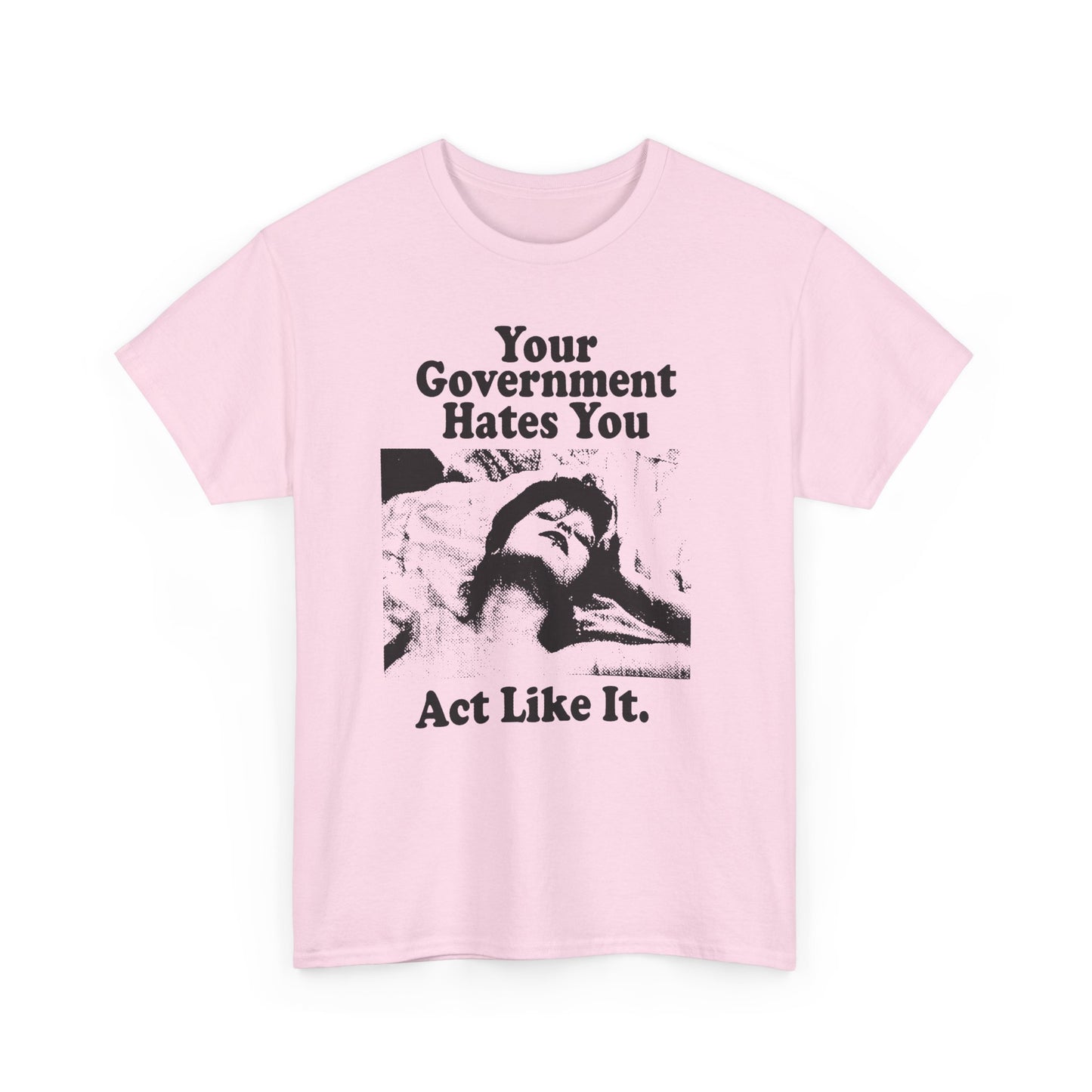 vintage playboy graphic your government hates you act like it reproduction tshirt