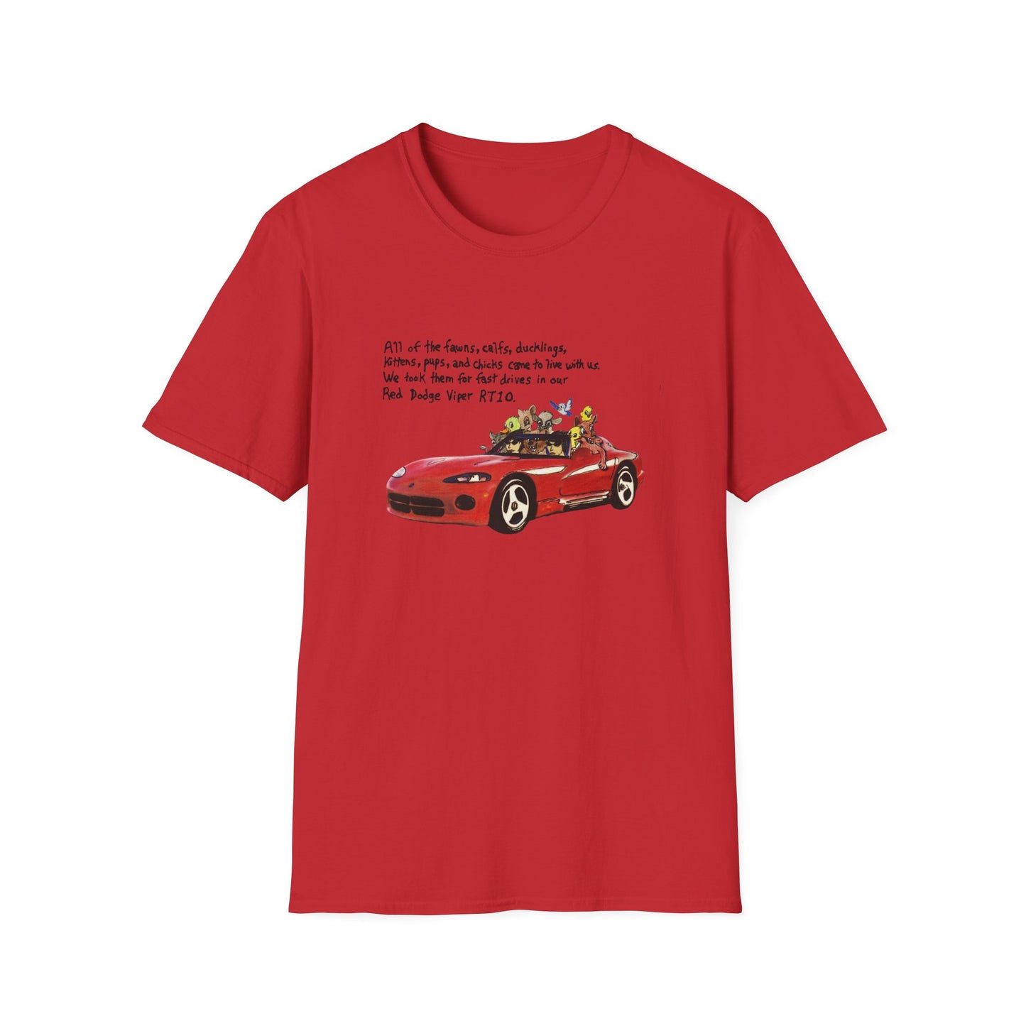 dodge viper rt10 original drawing tshirt