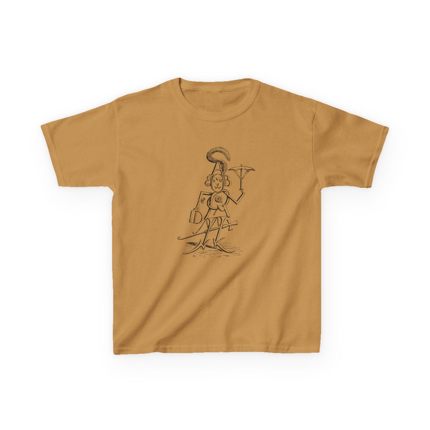 mr alphabet containing all 26 letters 1902 illustration by hugh rowley YOUTH SIZE short sleeve tee