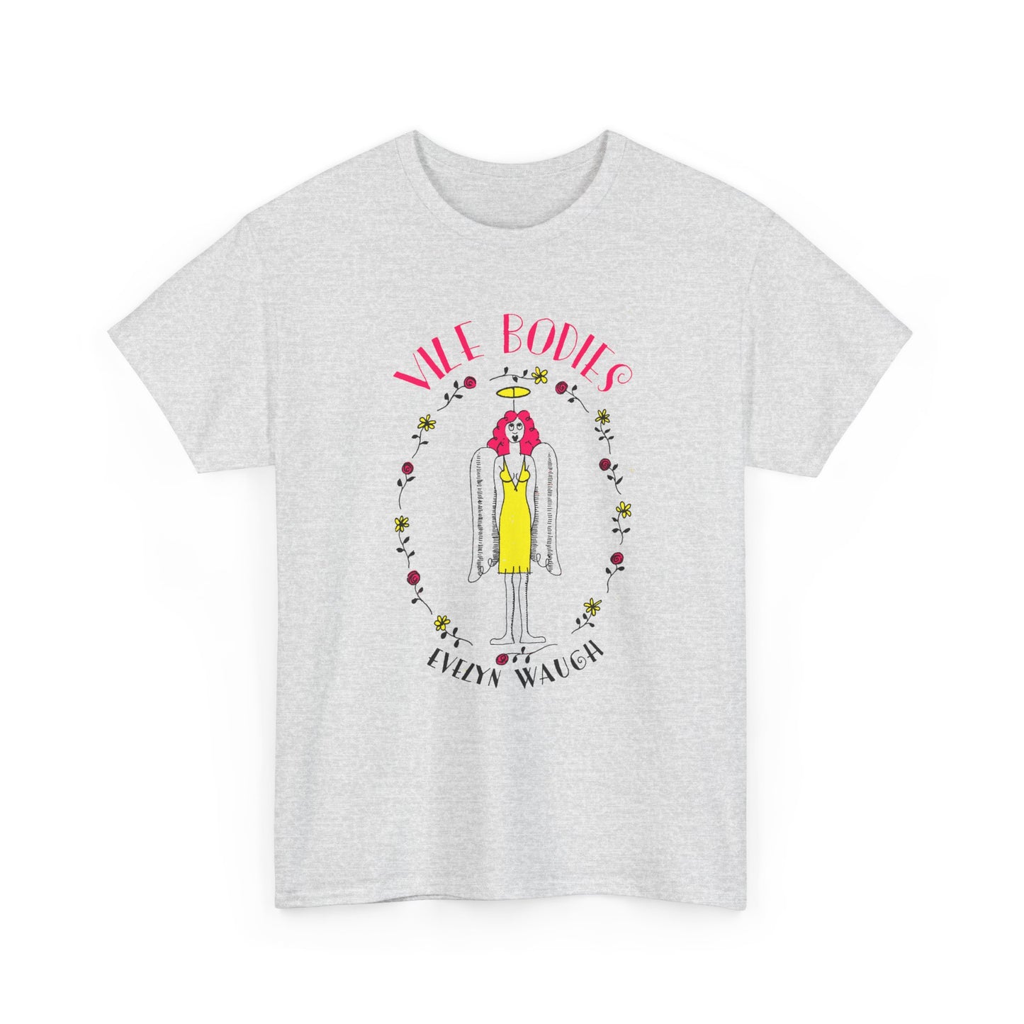 evelyn waugh 1930 vile bodies book cover tshirt